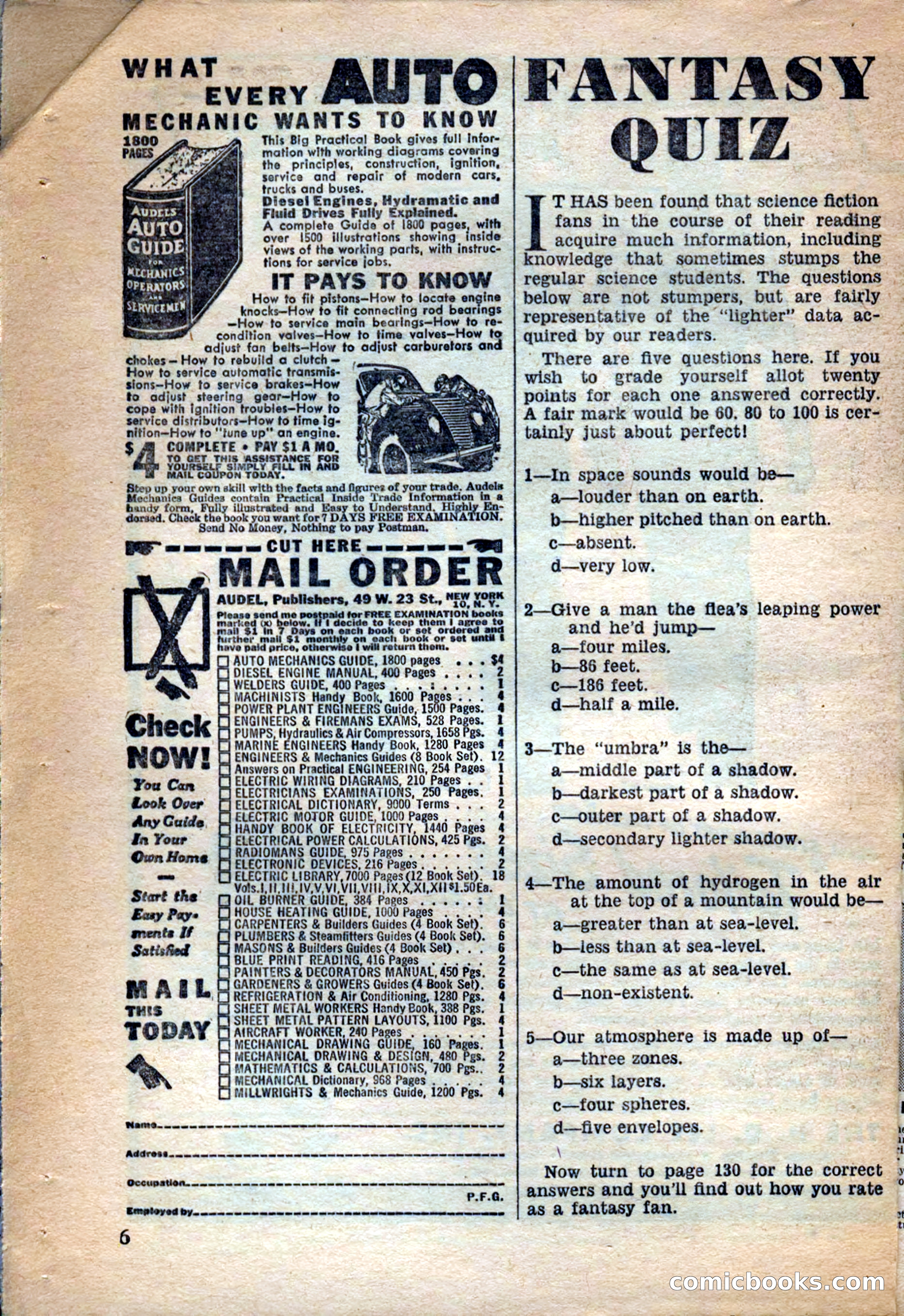 A. Merritt's Fantasy Magazine, December 1949 — page 6 of 132