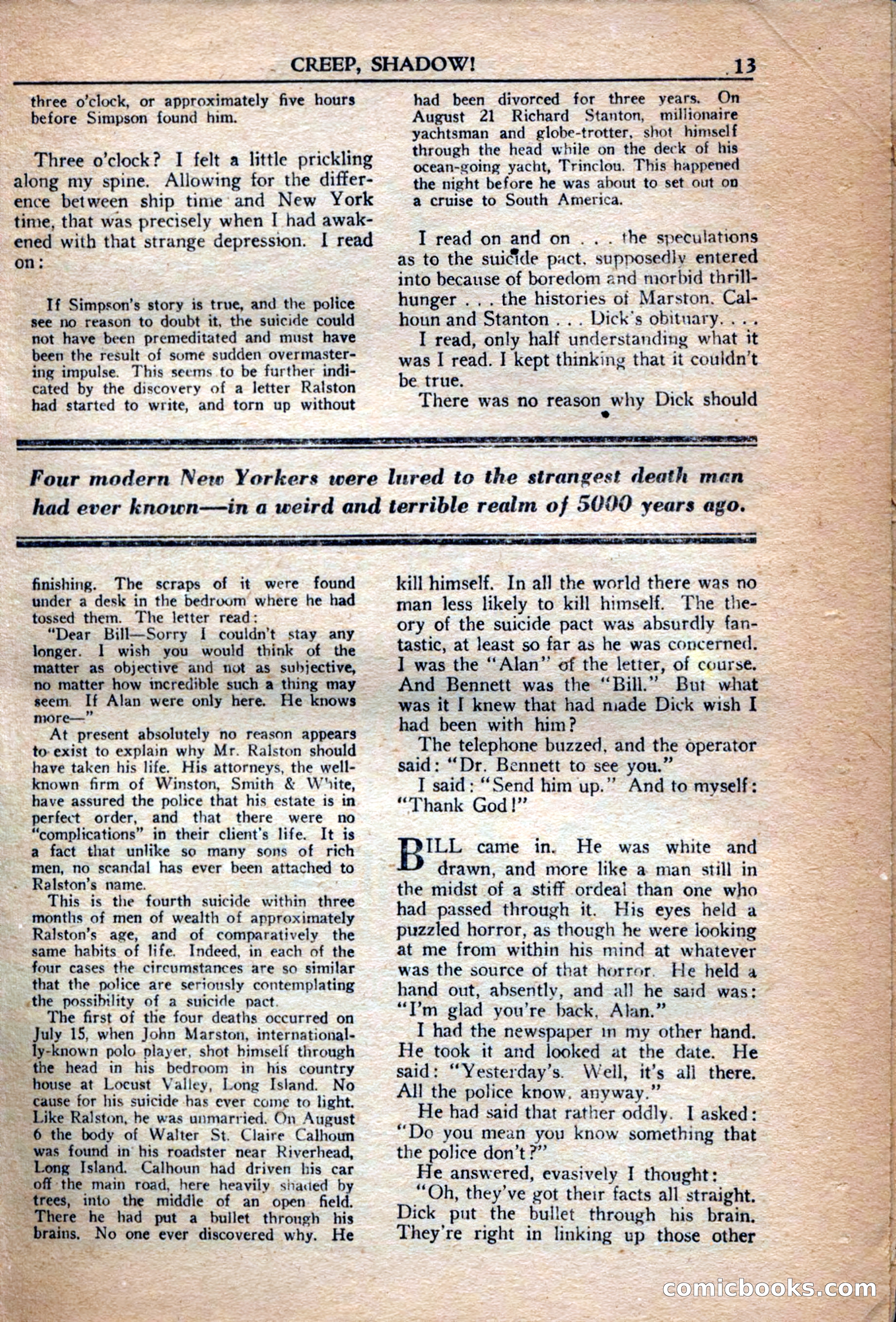 A. Merritt's Fantasy Magazine, December 1949 — page 13 of 132
