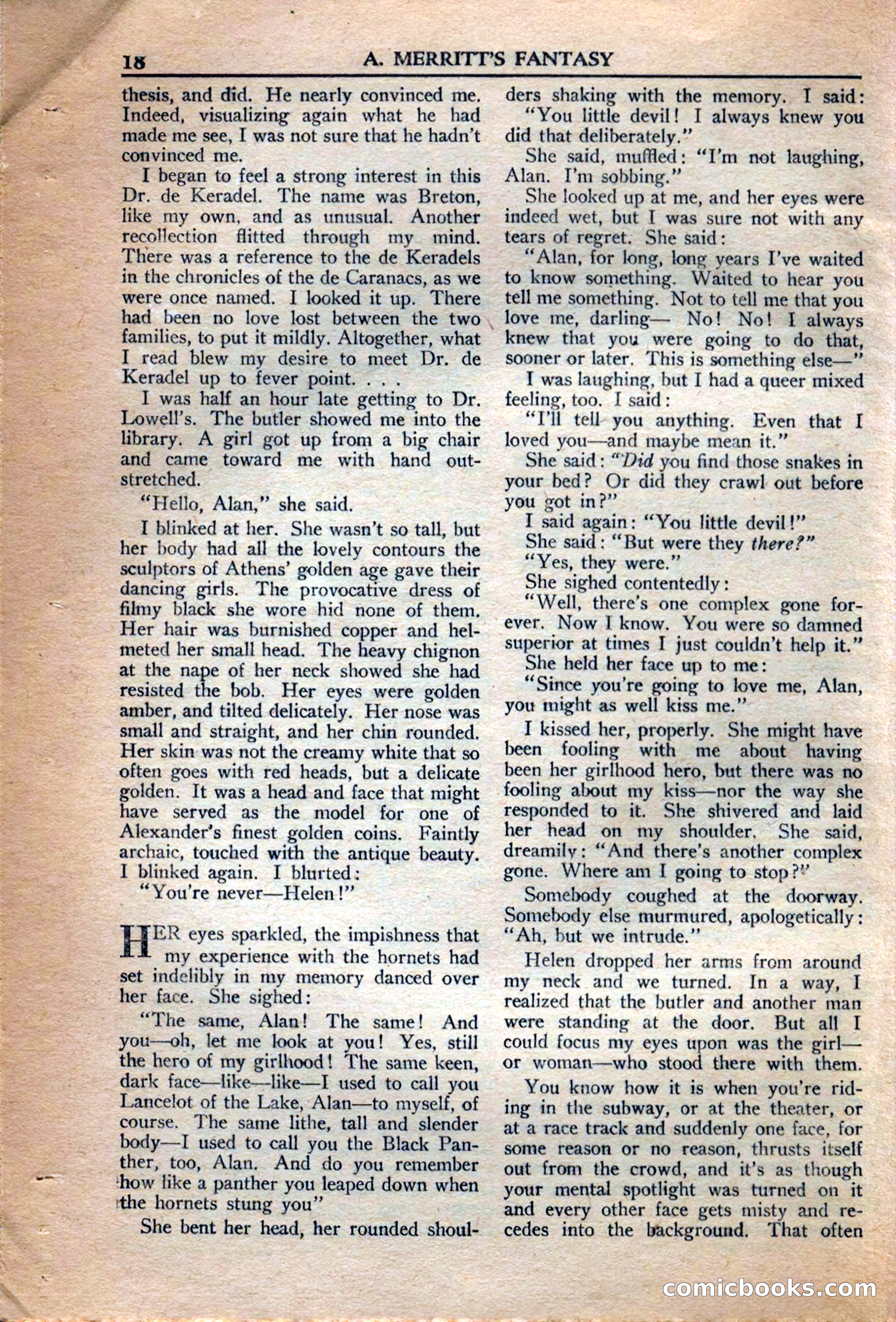A. Merritt's Fantasy Magazine, December 1949 — page 18 of 132
