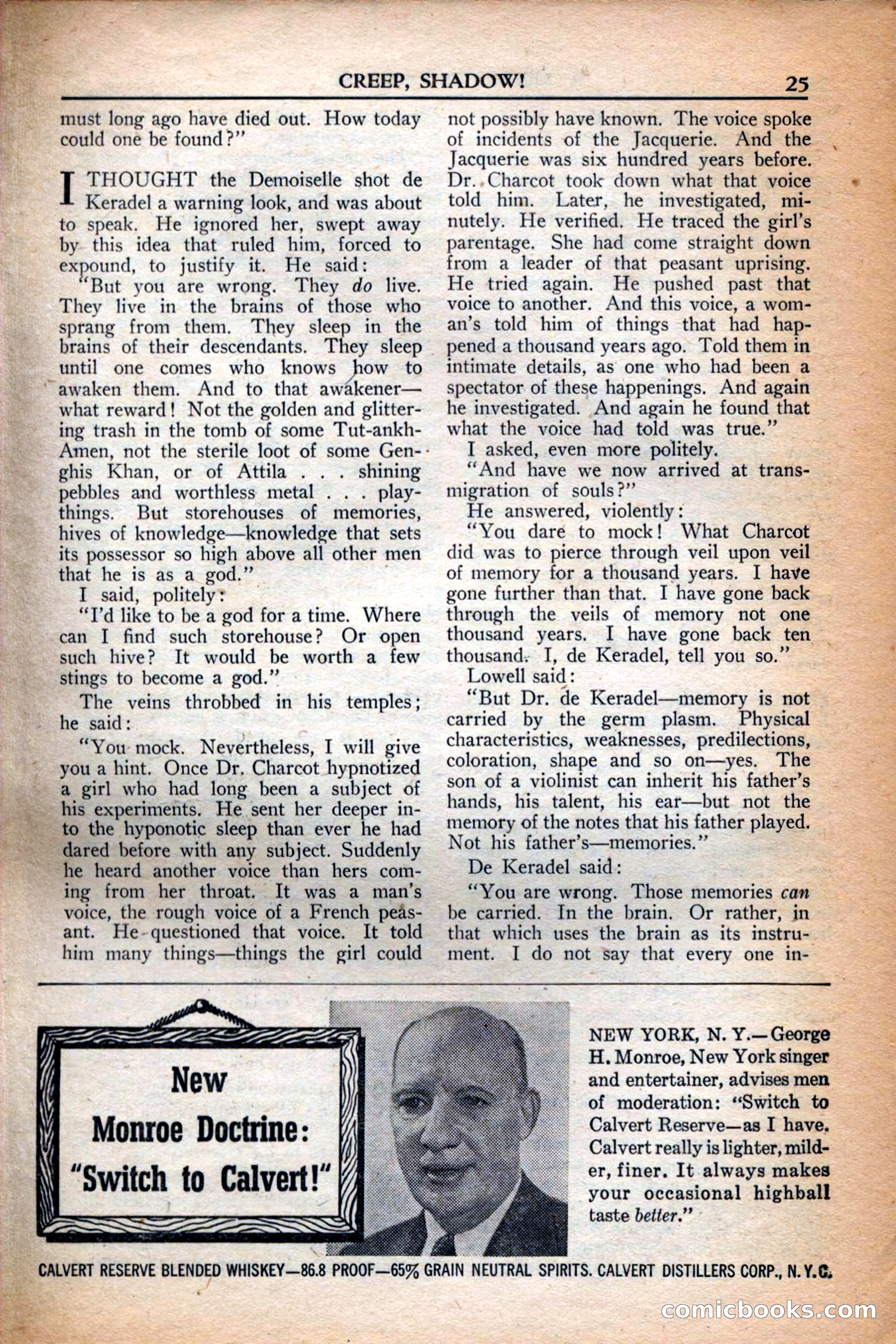 A. Merritt's Fantasy Magazine, December 1949 — page 25 of 132