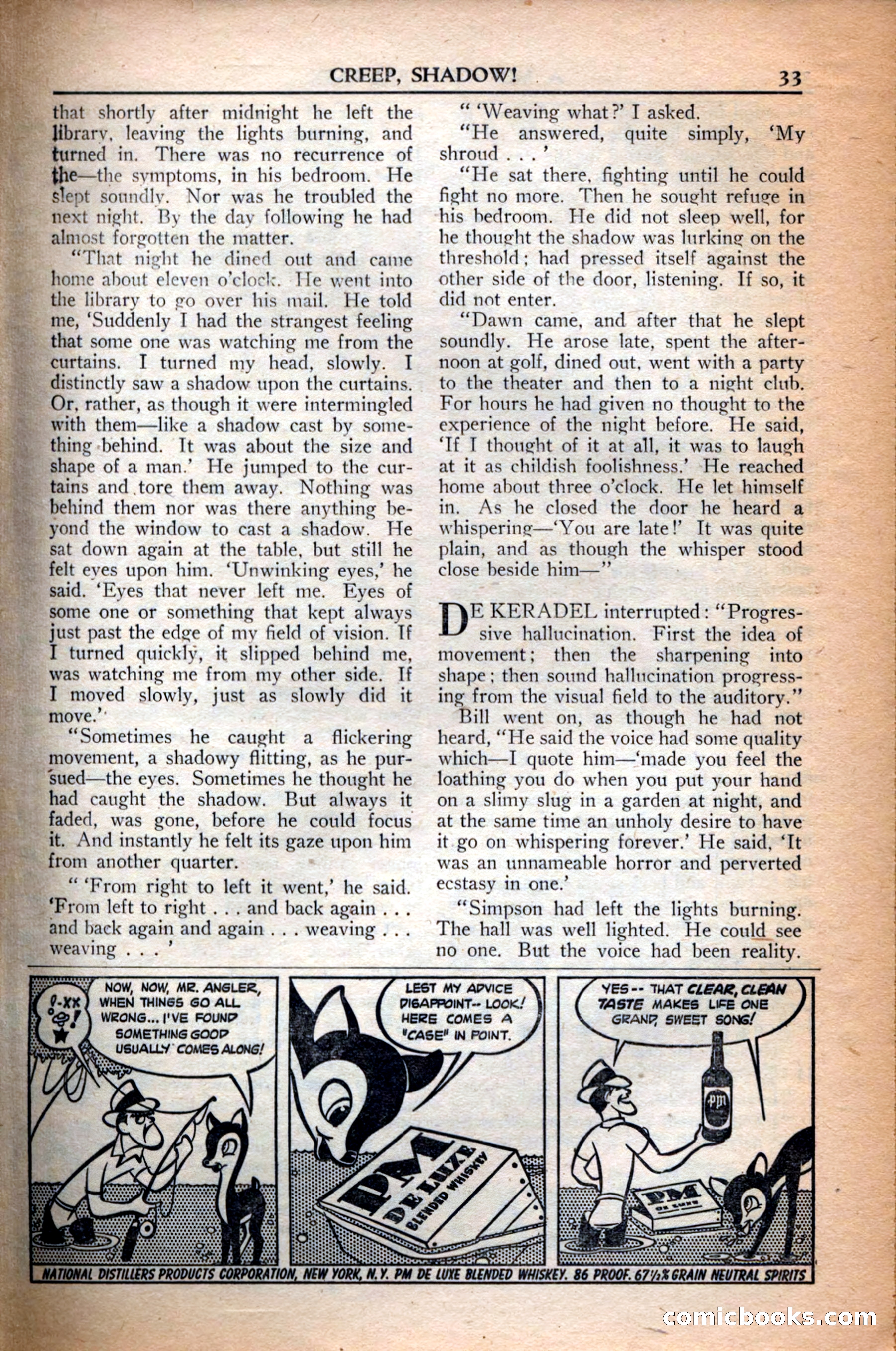 A. Merritt's Fantasy Magazine, December 1949 — page 33 of 132