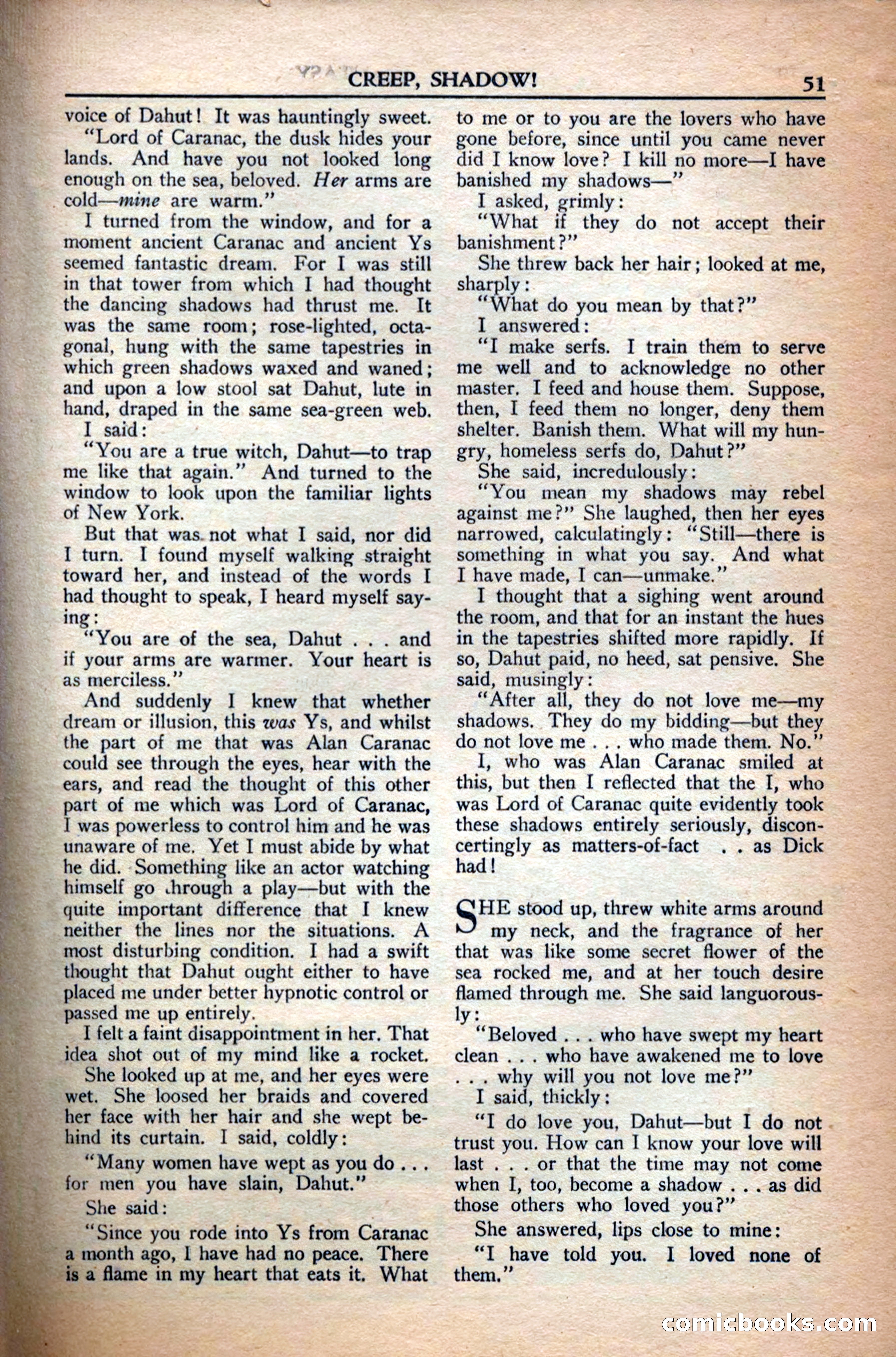 A. Merritt's Fantasy Magazine, December 1949 — page 51 of 132