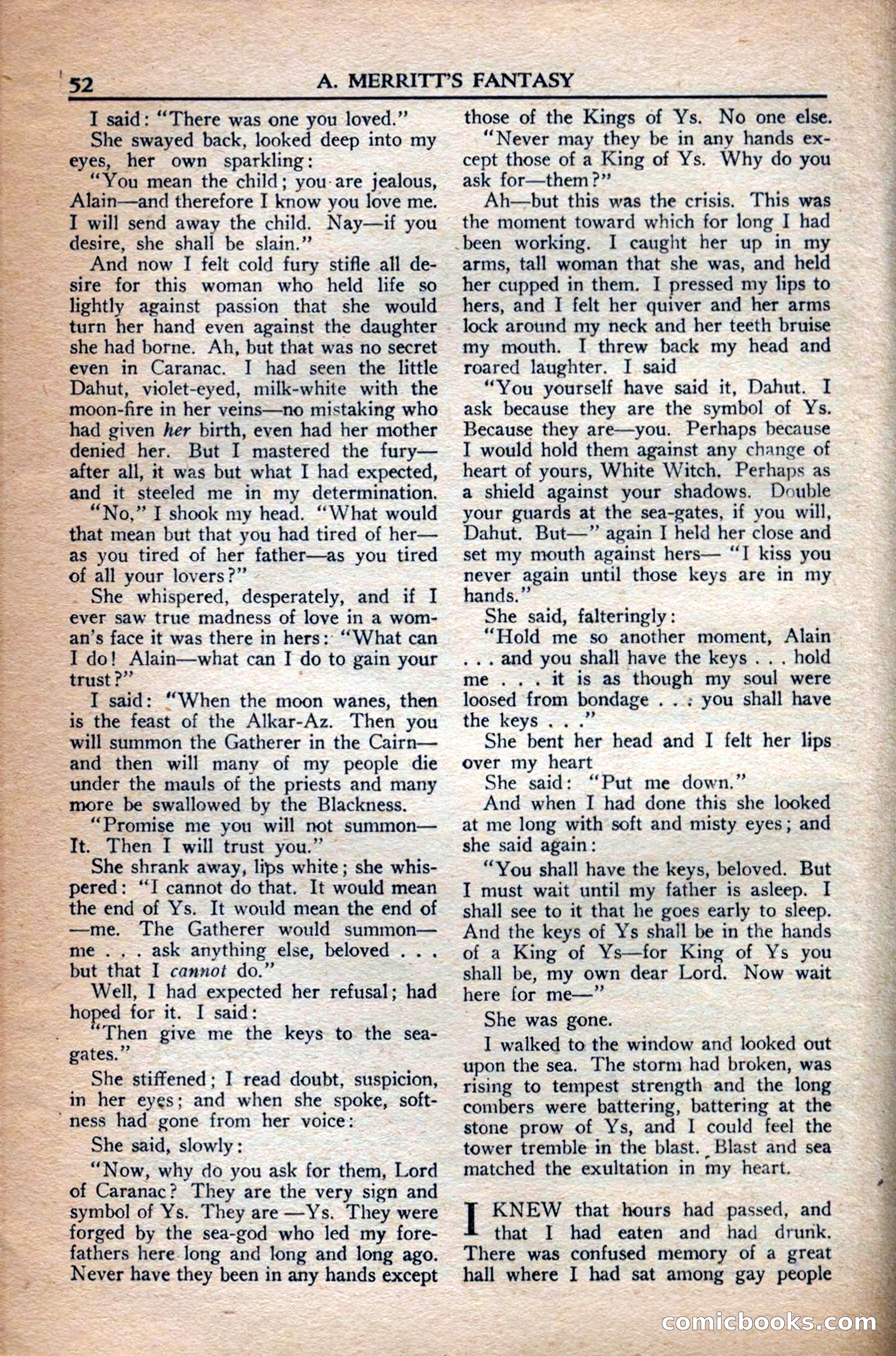 A. Merritt's Fantasy Magazine, December 1949 — page 52 of 132