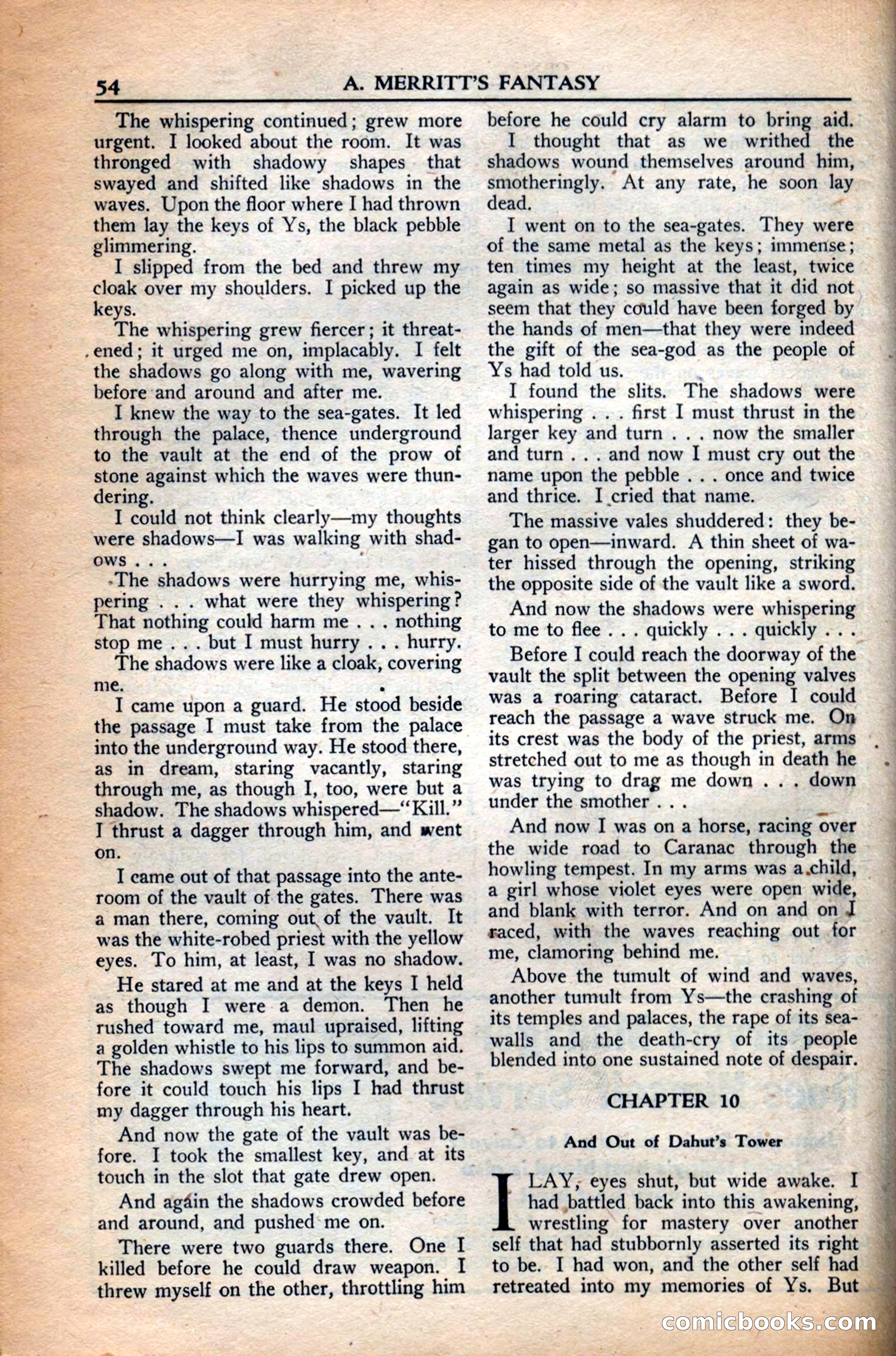 A. Merritt's Fantasy Magazine, December 1949 — page 54 of 132