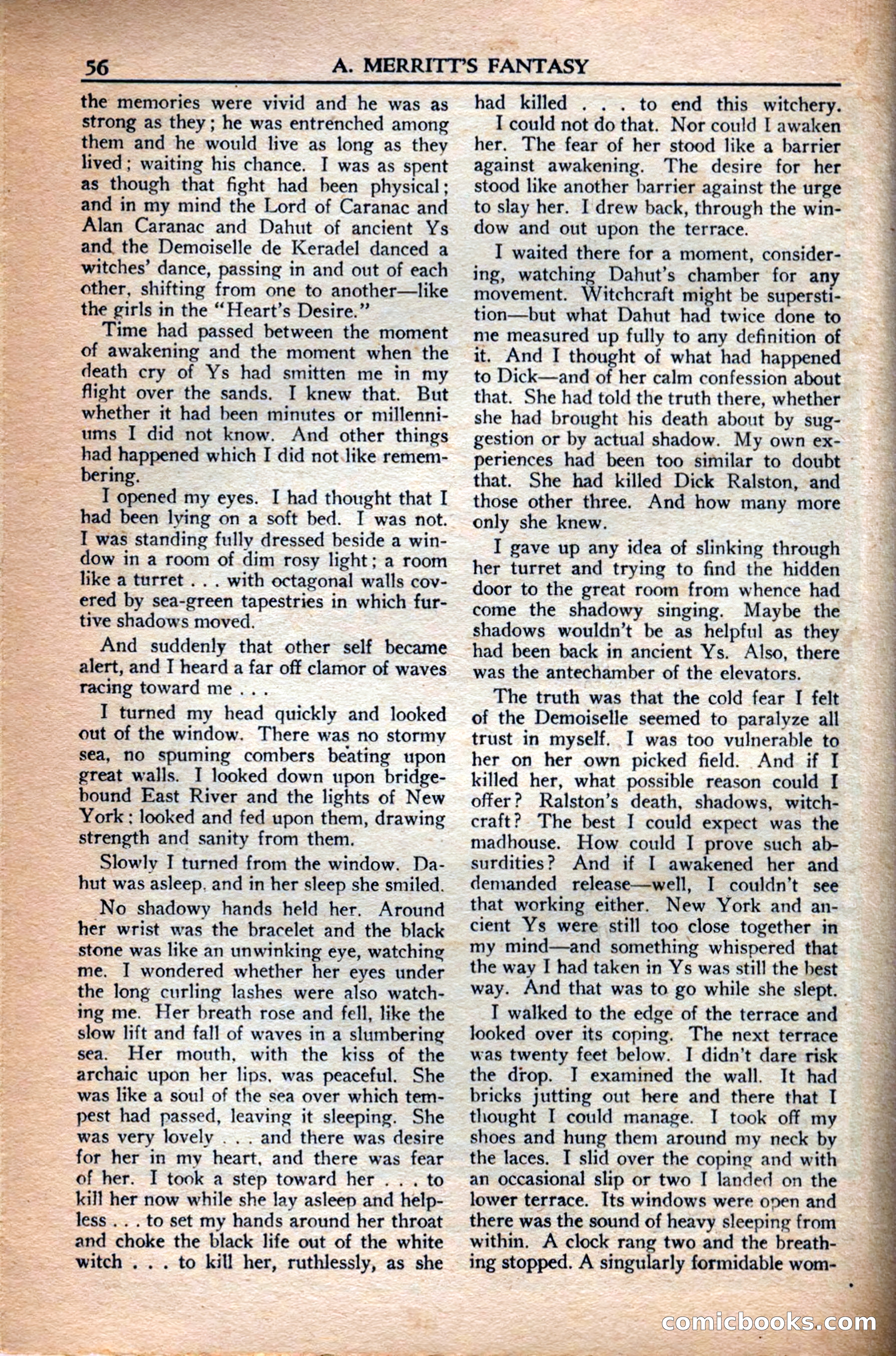 A. Merritt's Fantasy Magazine, December 1949 — page 56 of 132