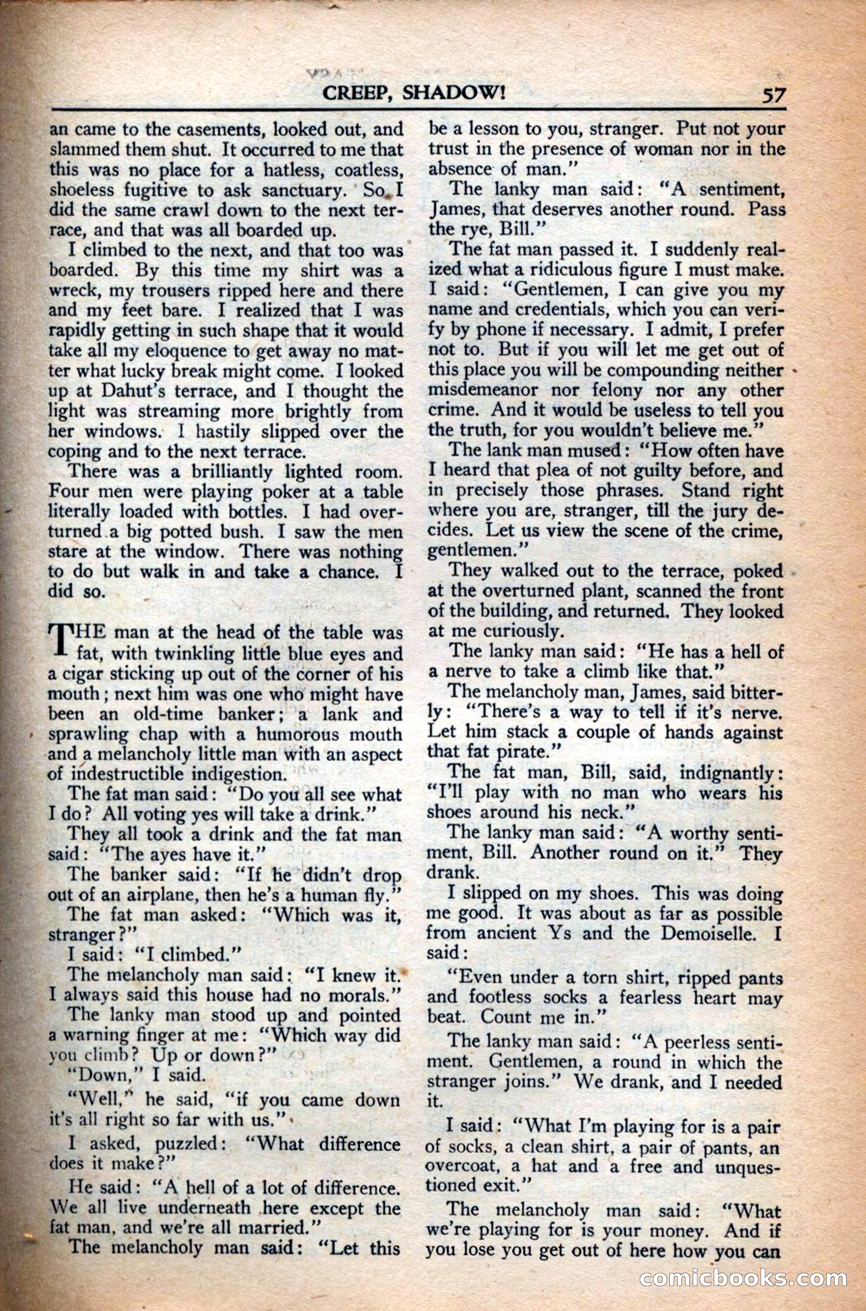 A. Merritt's Fantasy Magazine, December 1949 — page 57 of 132