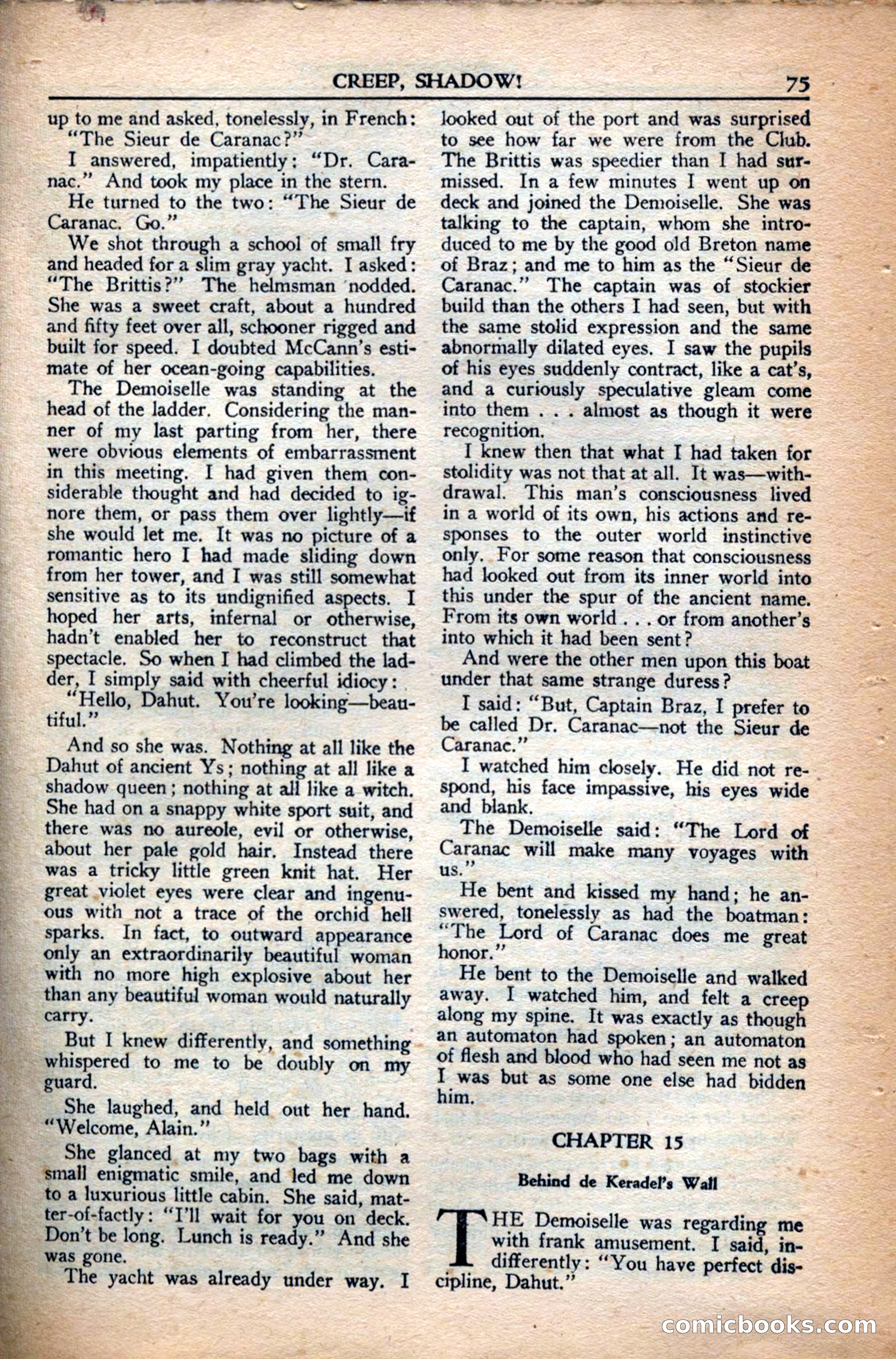 A. Merritt's Fantasy Magazine, December 1949 — page 75 of 132