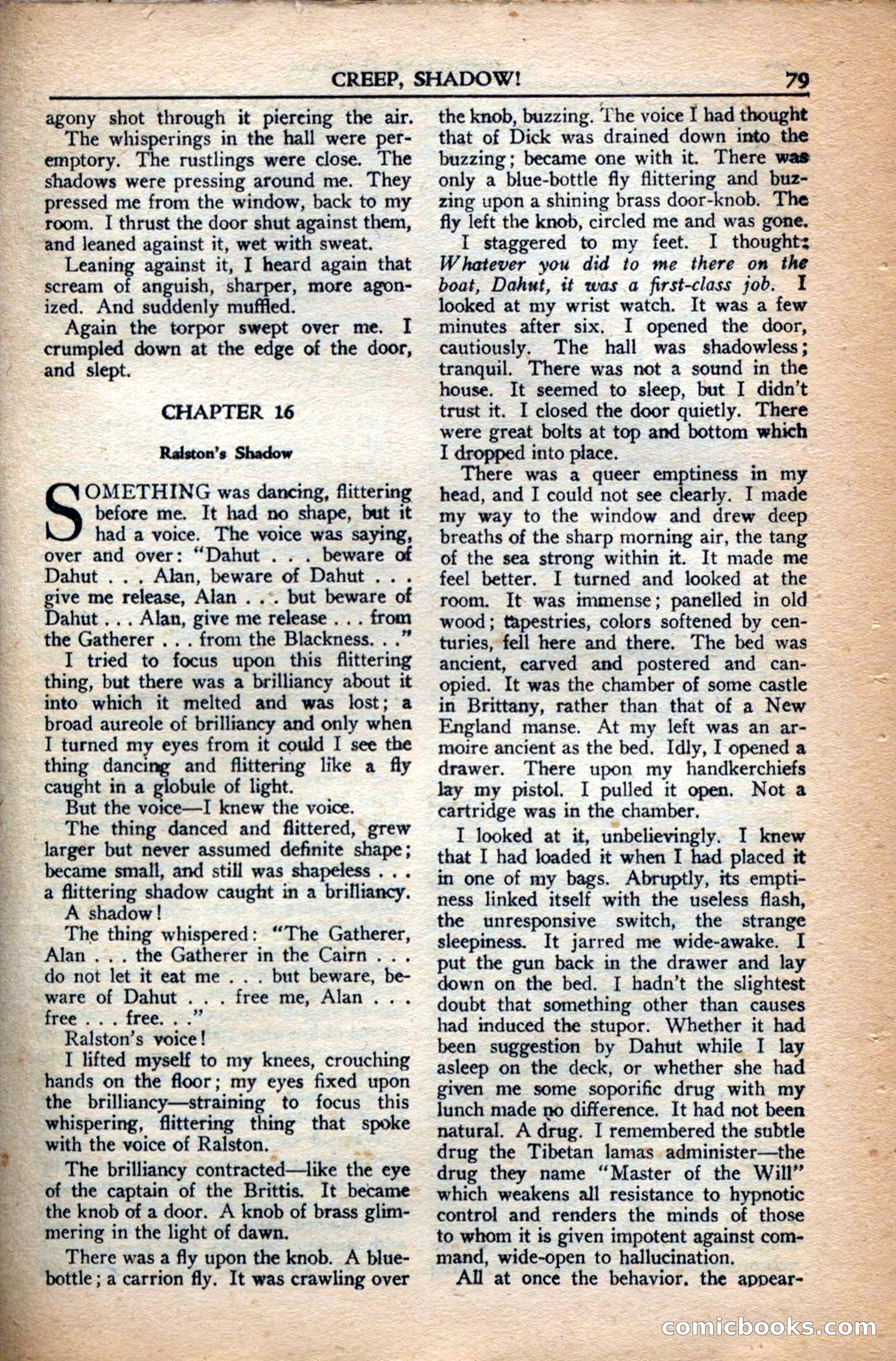 A. Merritt's Fantasy Magazine, December 1949 — page 79 of 132