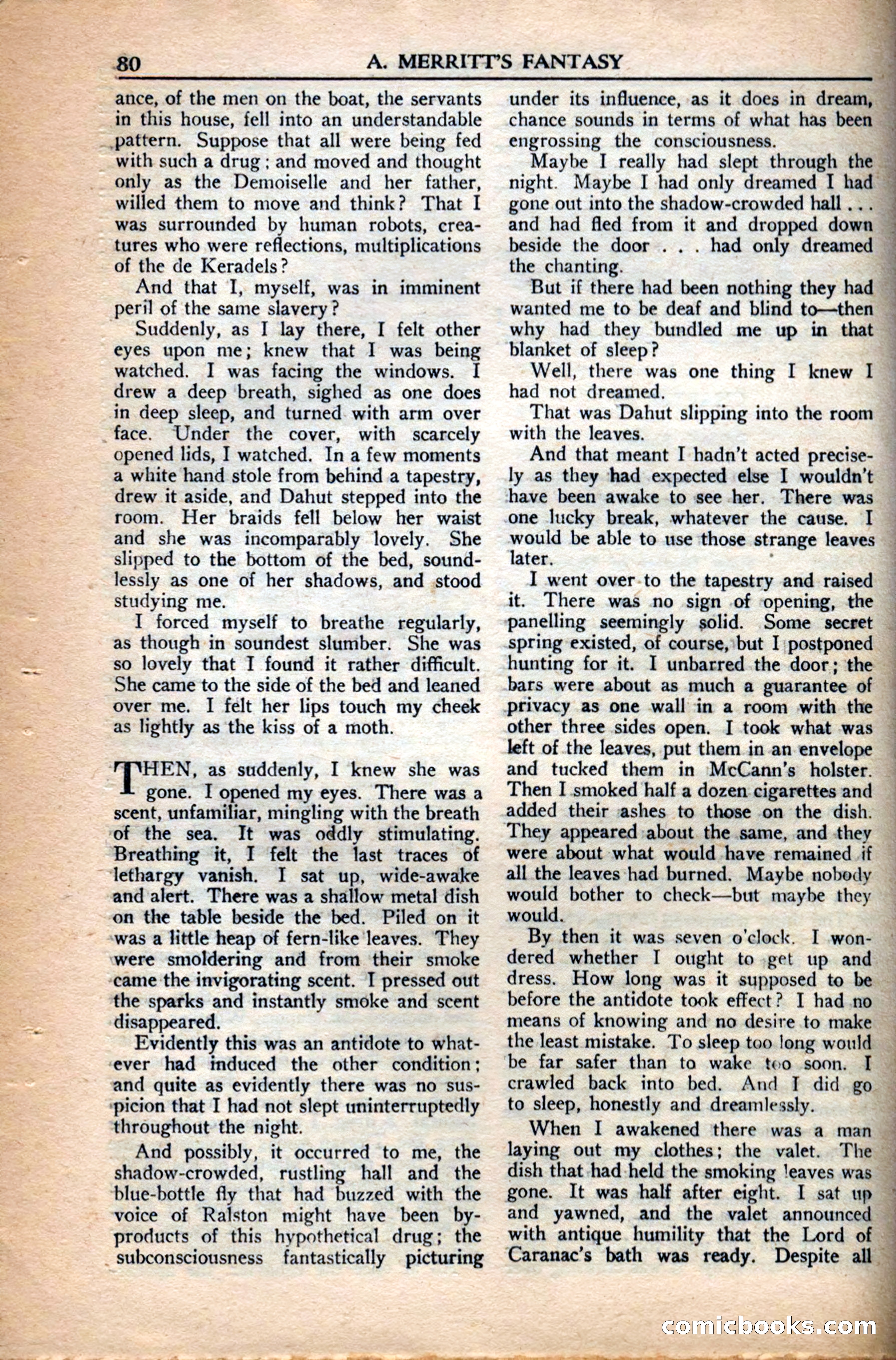 A. Merritt's Fantasy Magazine, December 1949 — page 80 of 132
