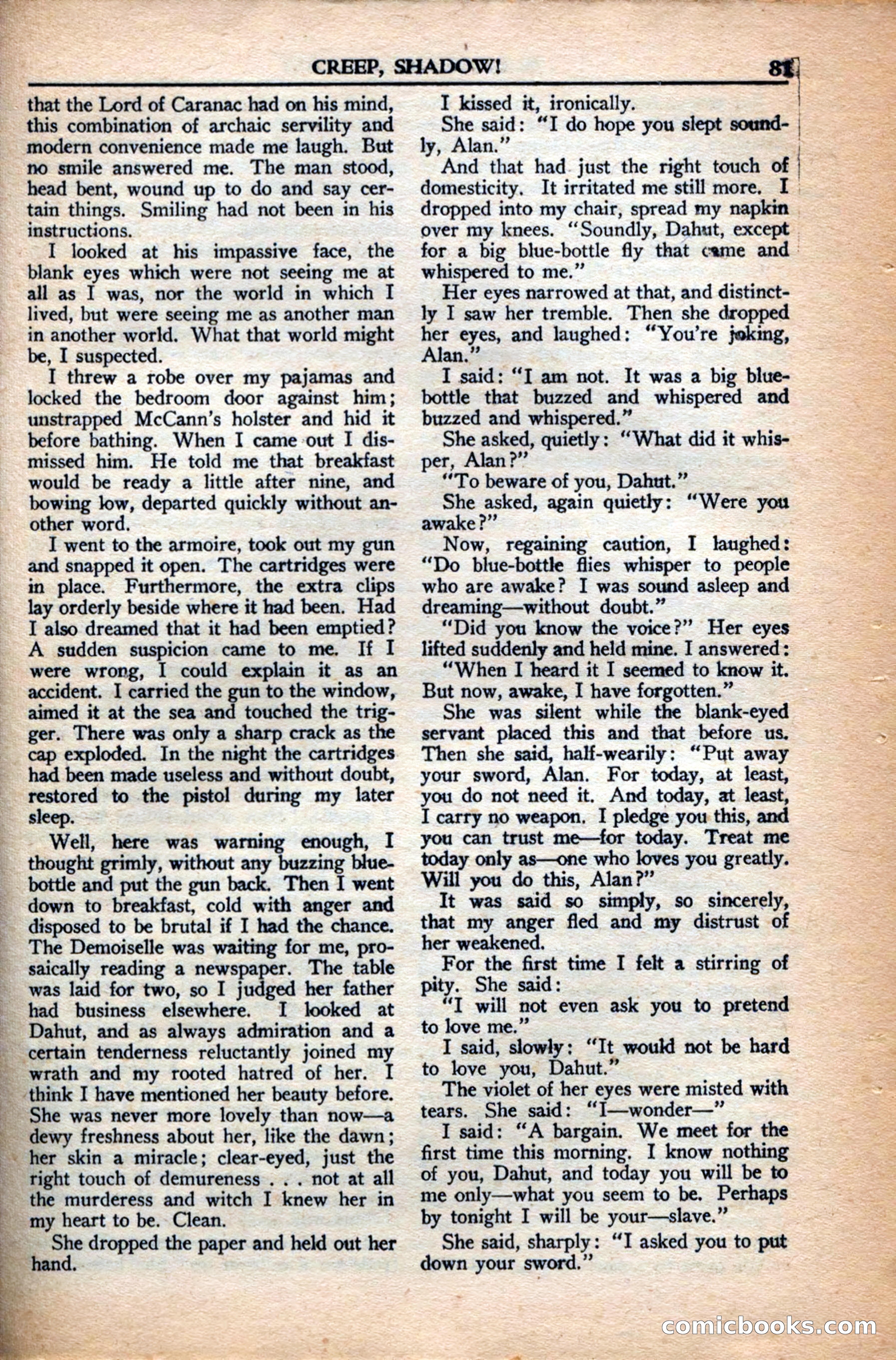 A. Merritt's Fantasy Magazine, December 1949 — page 81 of 132