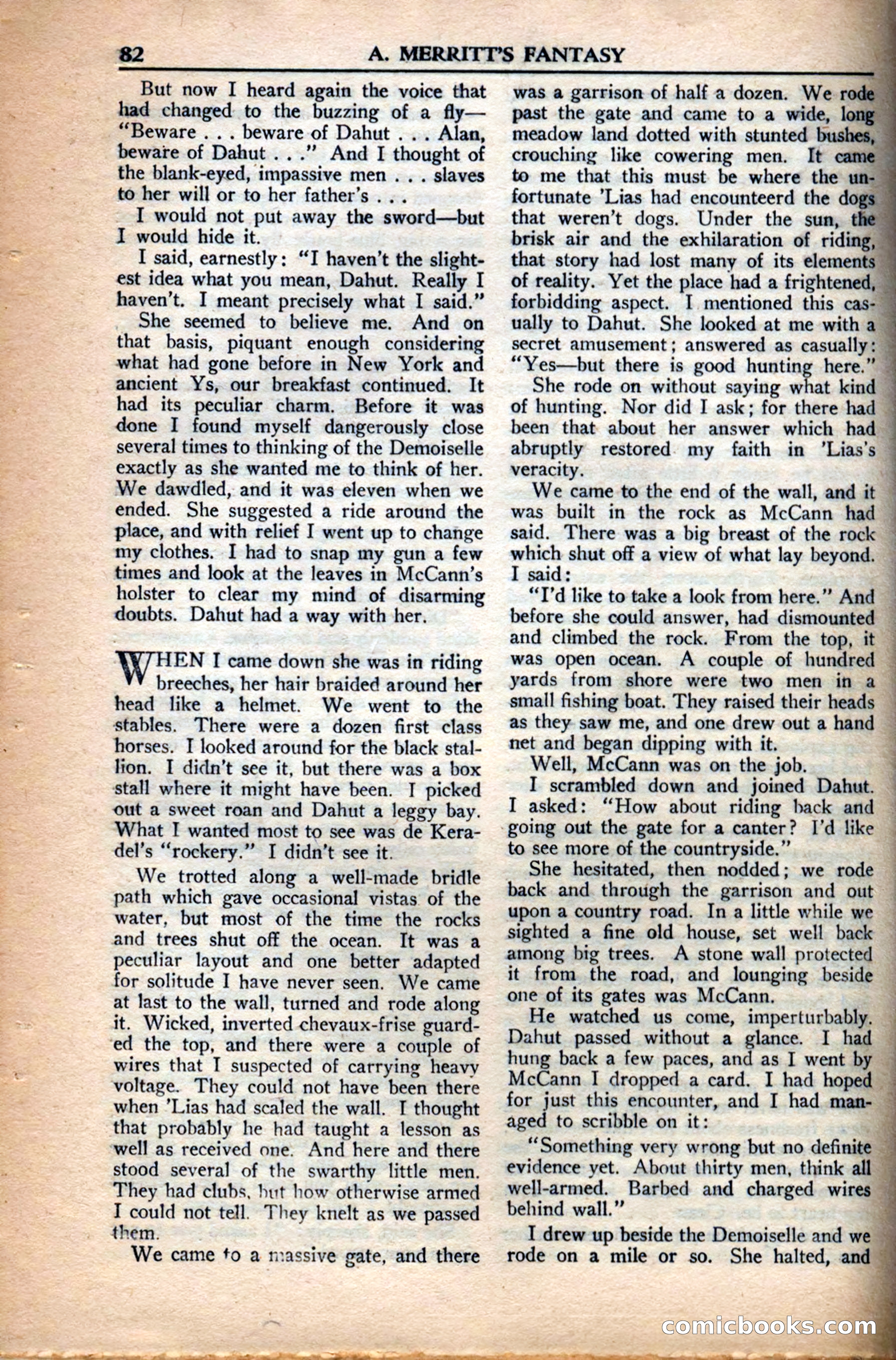 A. Merritt's Fantasy Magazine, December 1949 — page 82 of 132