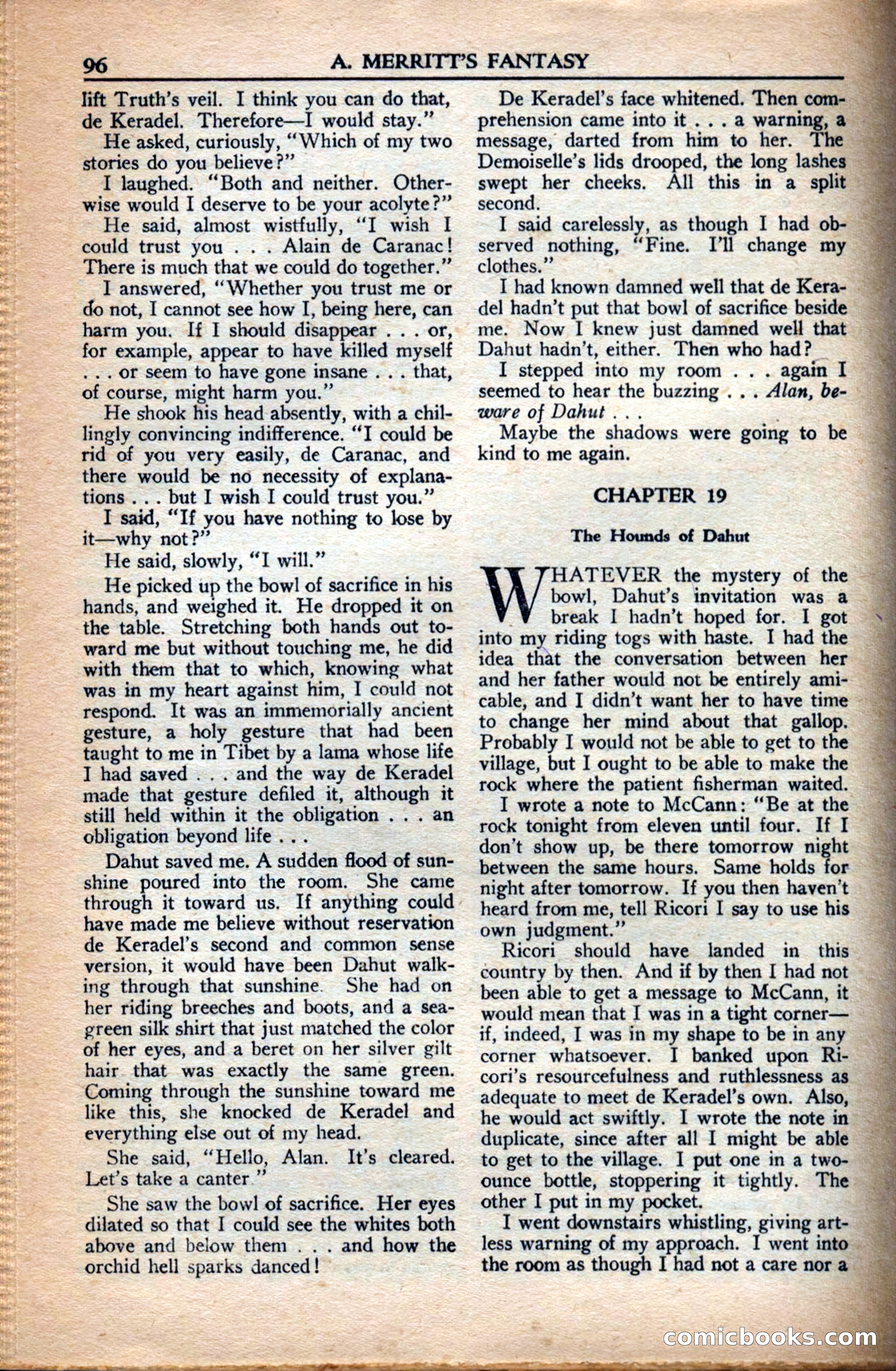 A. Merritt's Fantasy Magazine, December 1949 — page 96 of 132