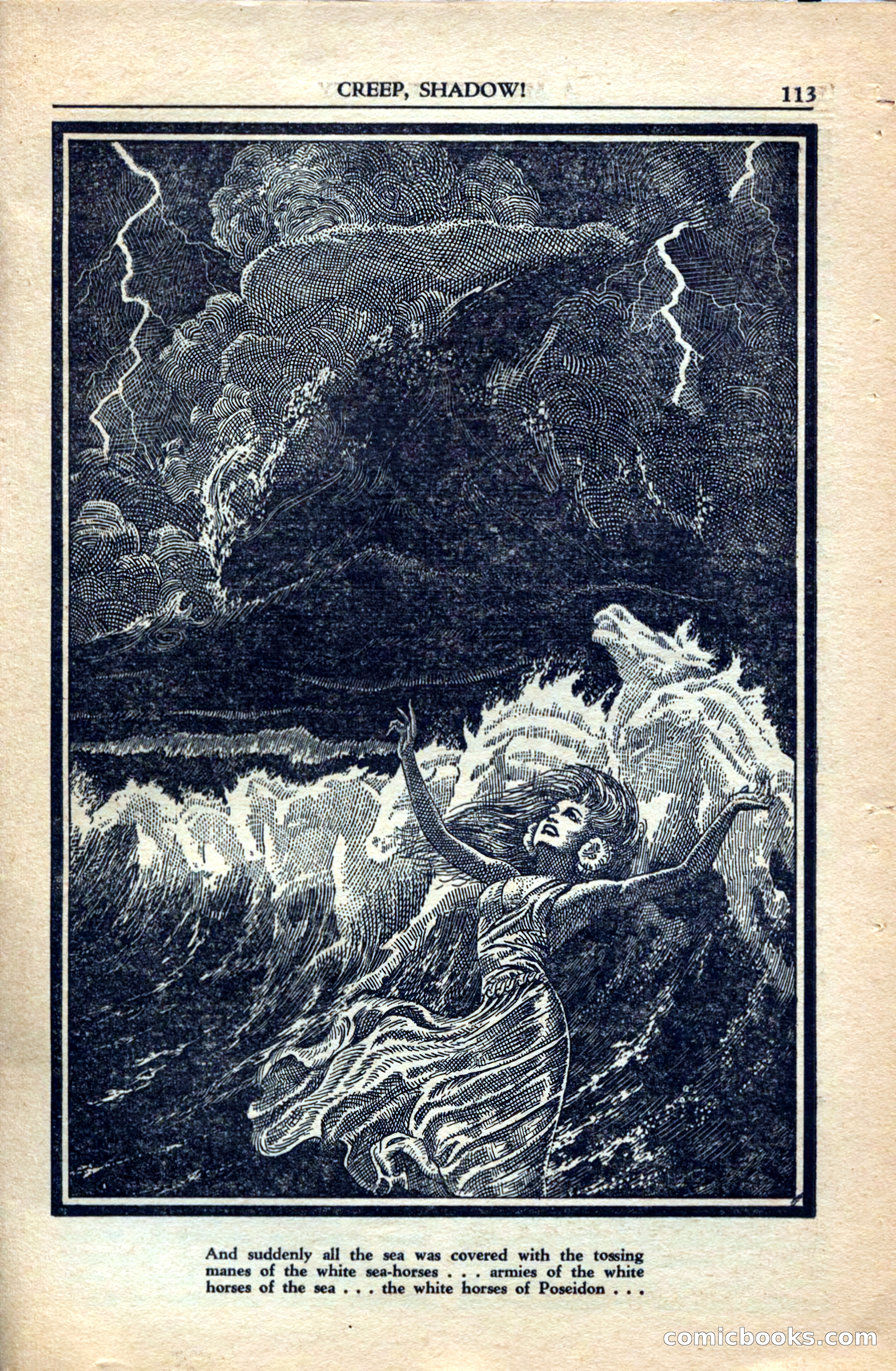 A. Merritt's Fantasy Magazine, December 1949 — page 113 of 132