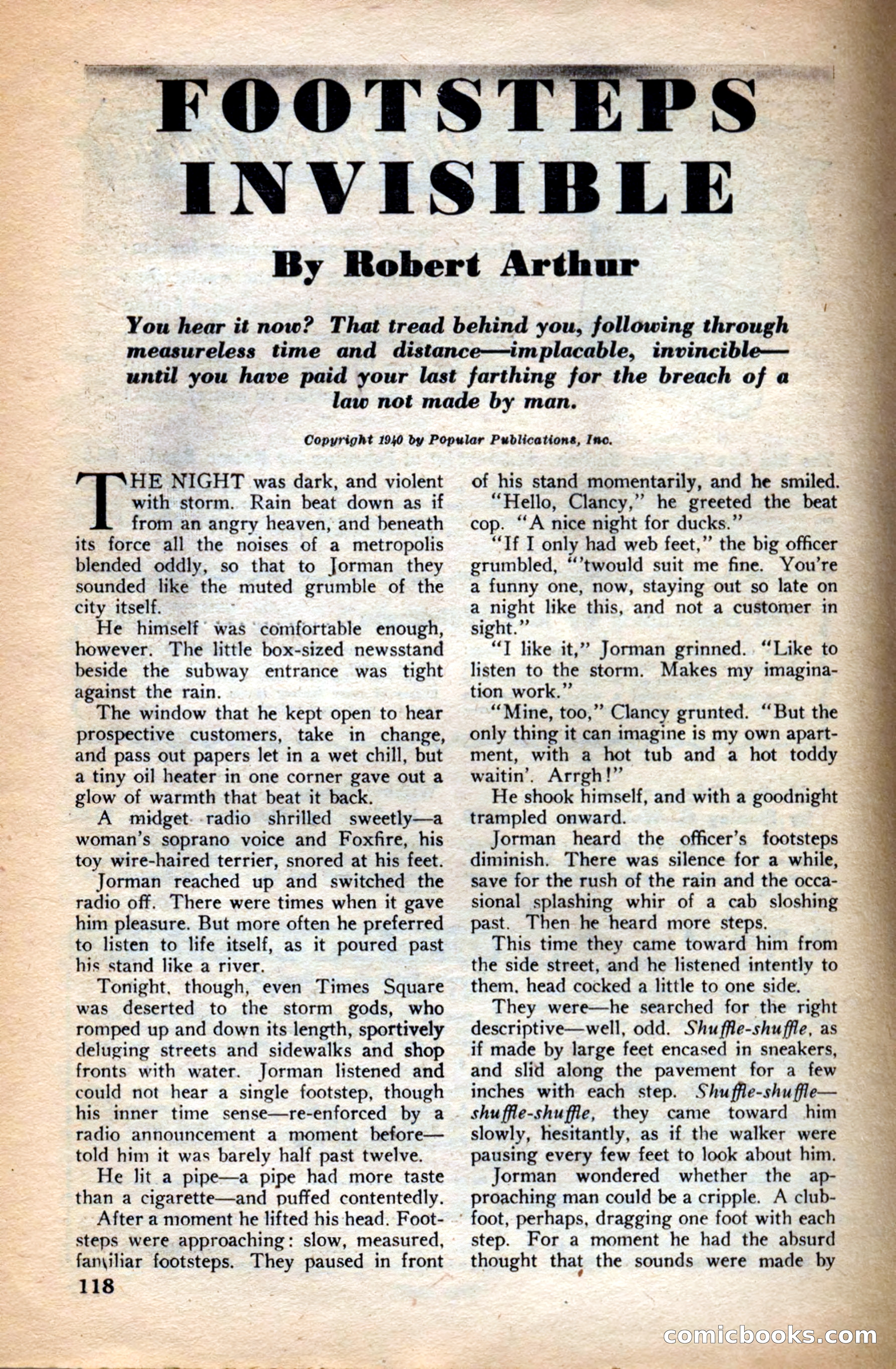 A. Merritt's Fantasy Magazine, December 1949 — page 118 of 132