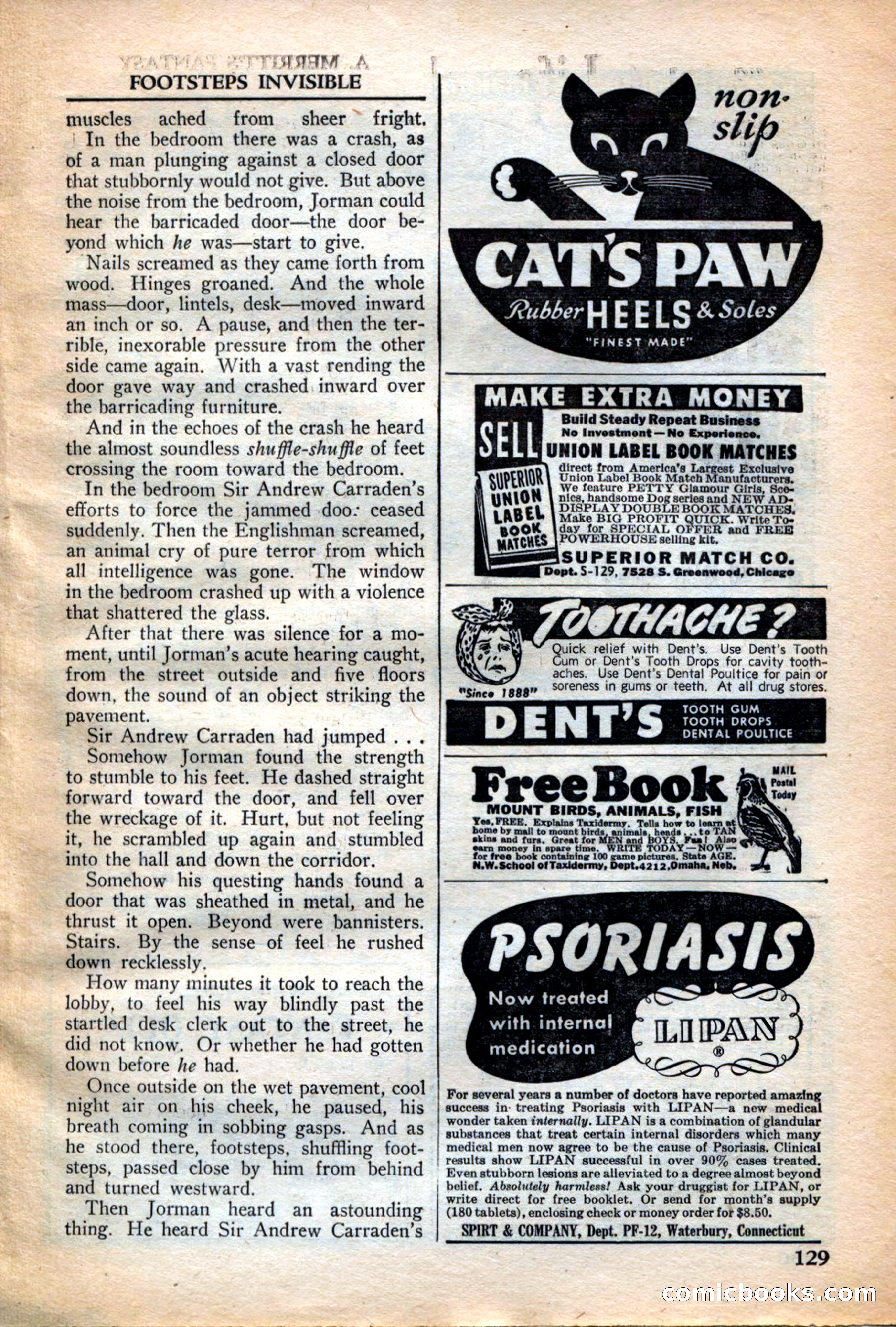 A. Merritt's Fantasy Magazine, December 1949 — page 129 of 132