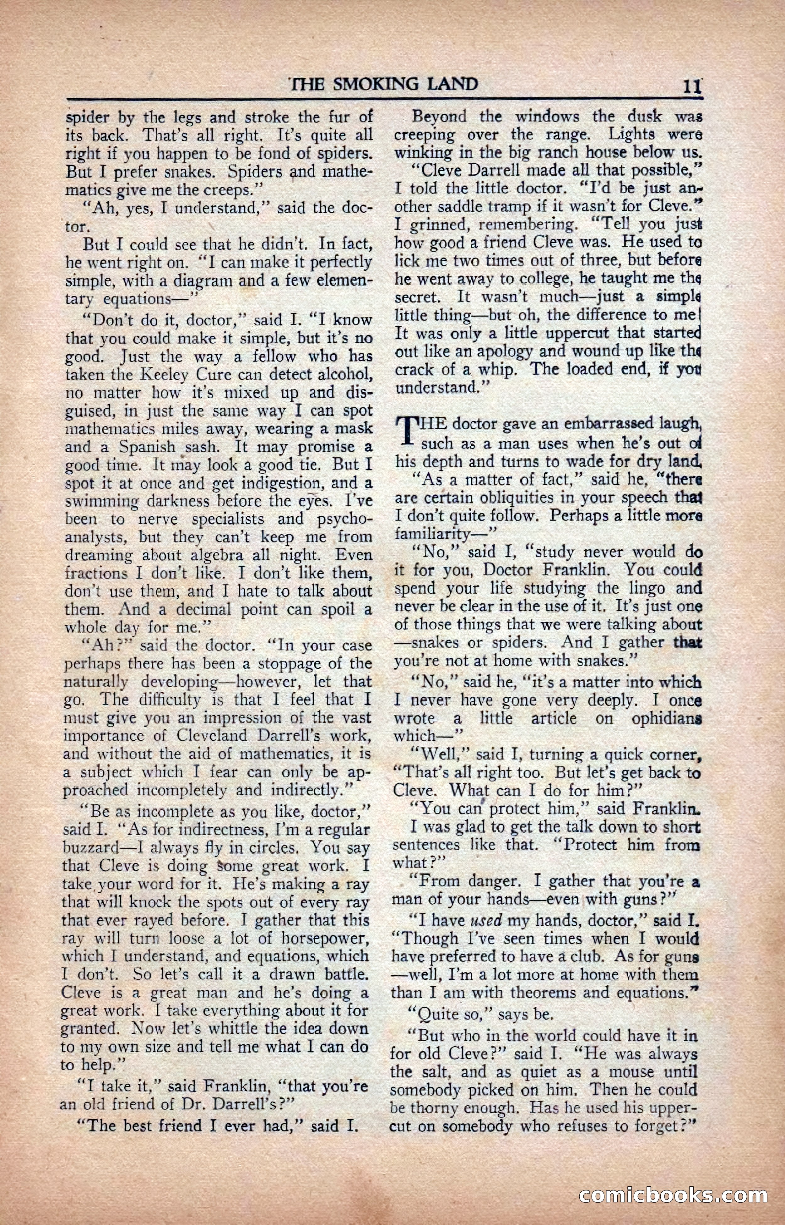 A. Merritt's Fantasy Magazine, February 1950 — page 11 of 134