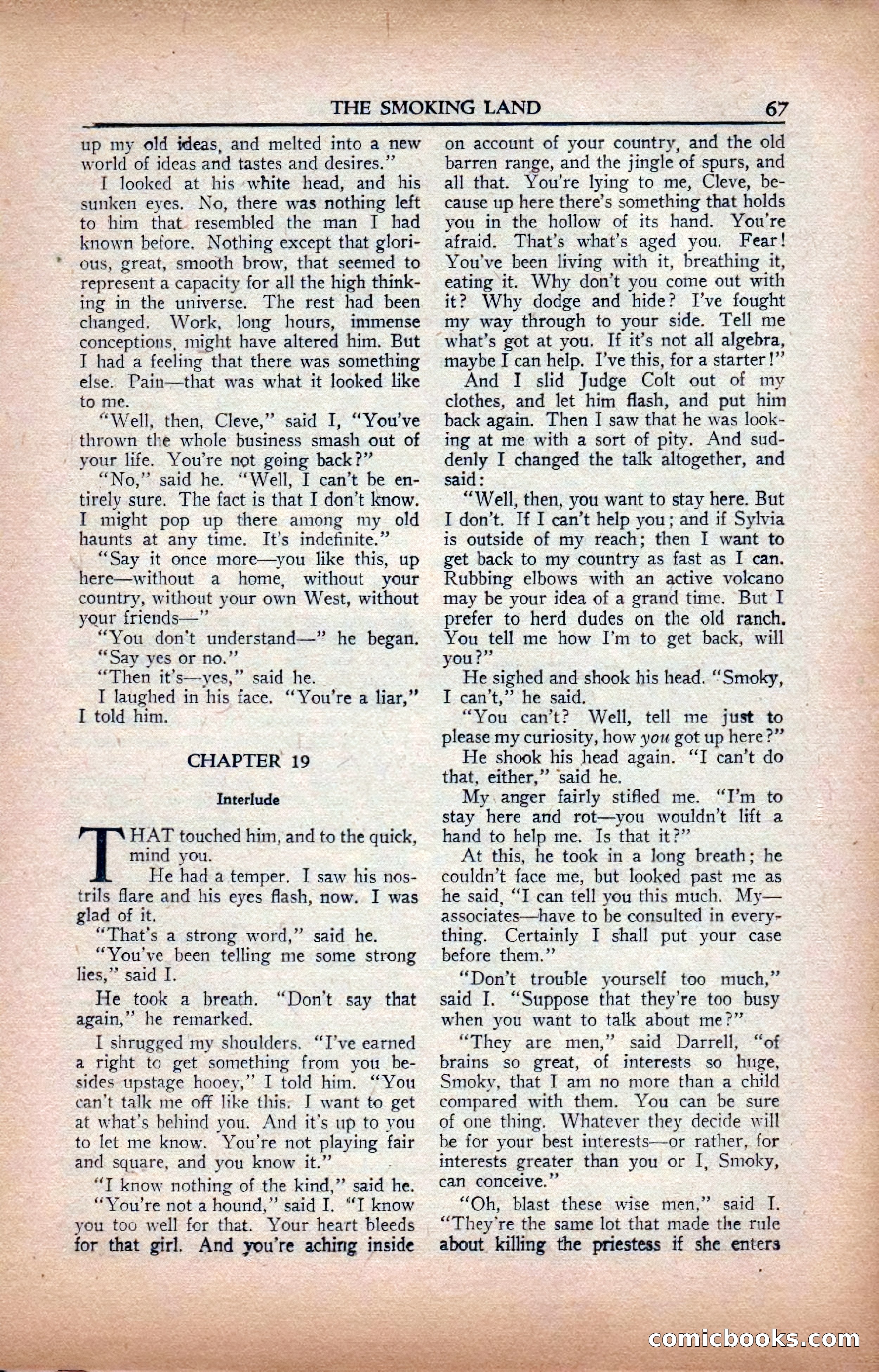 A. Merritt's Fantasy Magazine, February 1950 — page 67 of 134