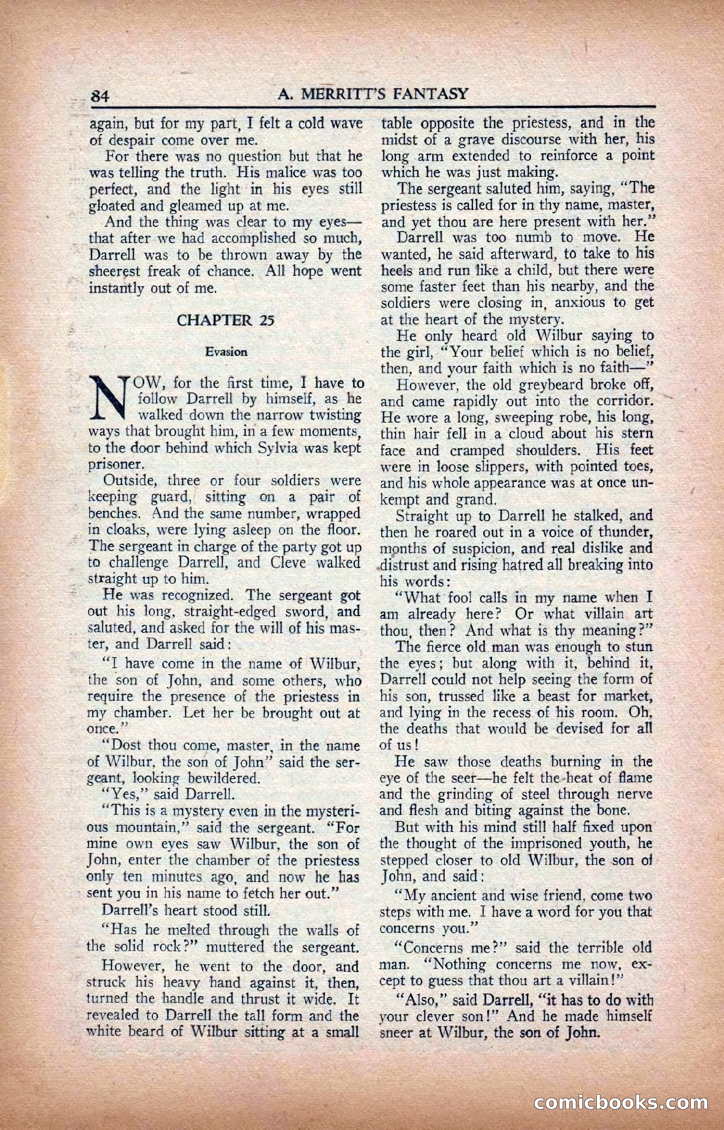 A. Merritt's Fantasy Magazine, February 1950 — page 84 of 134