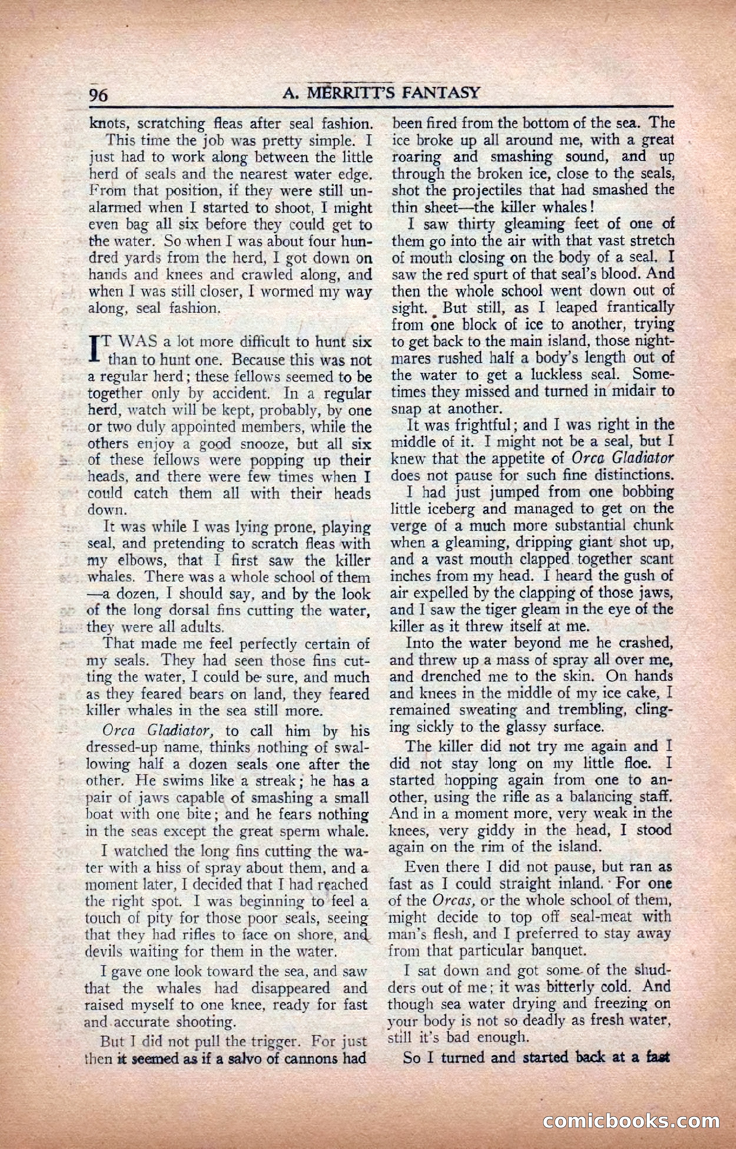 A. Merritt's Fantasy Magazine, February 1950 — page 96 of 134