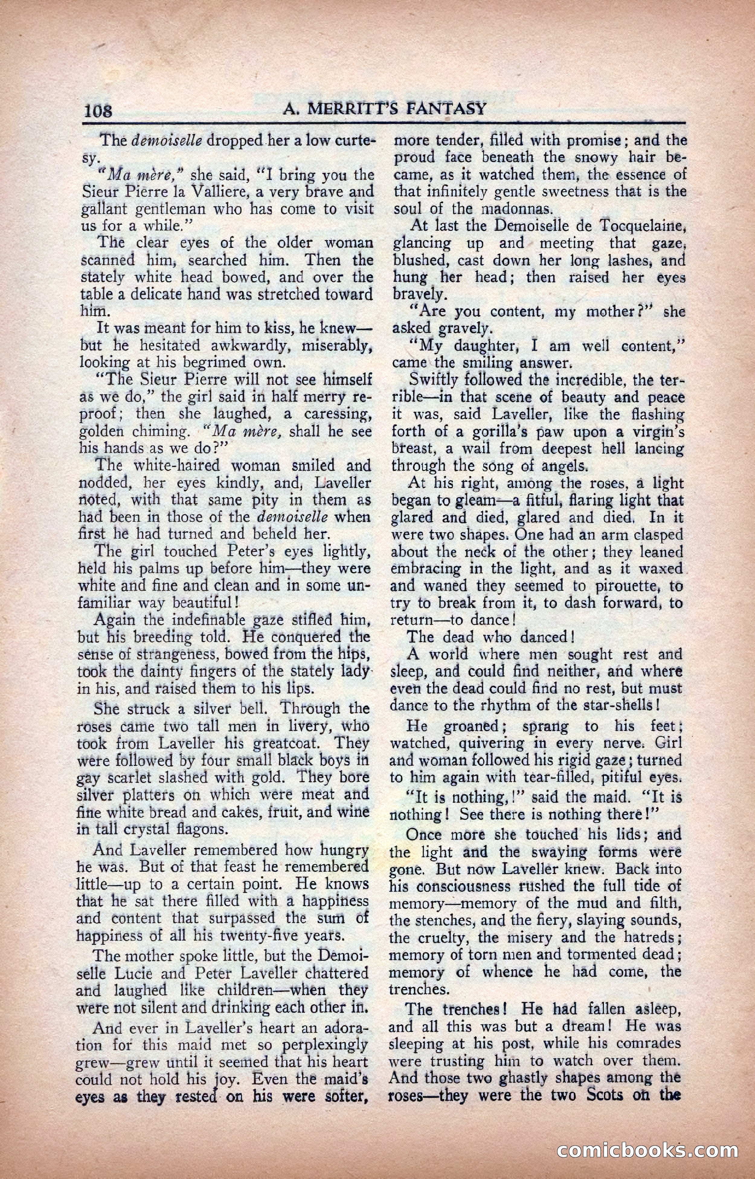 A. Merritt's Fantasy Magazine, February 1950 — page 108 of 134
