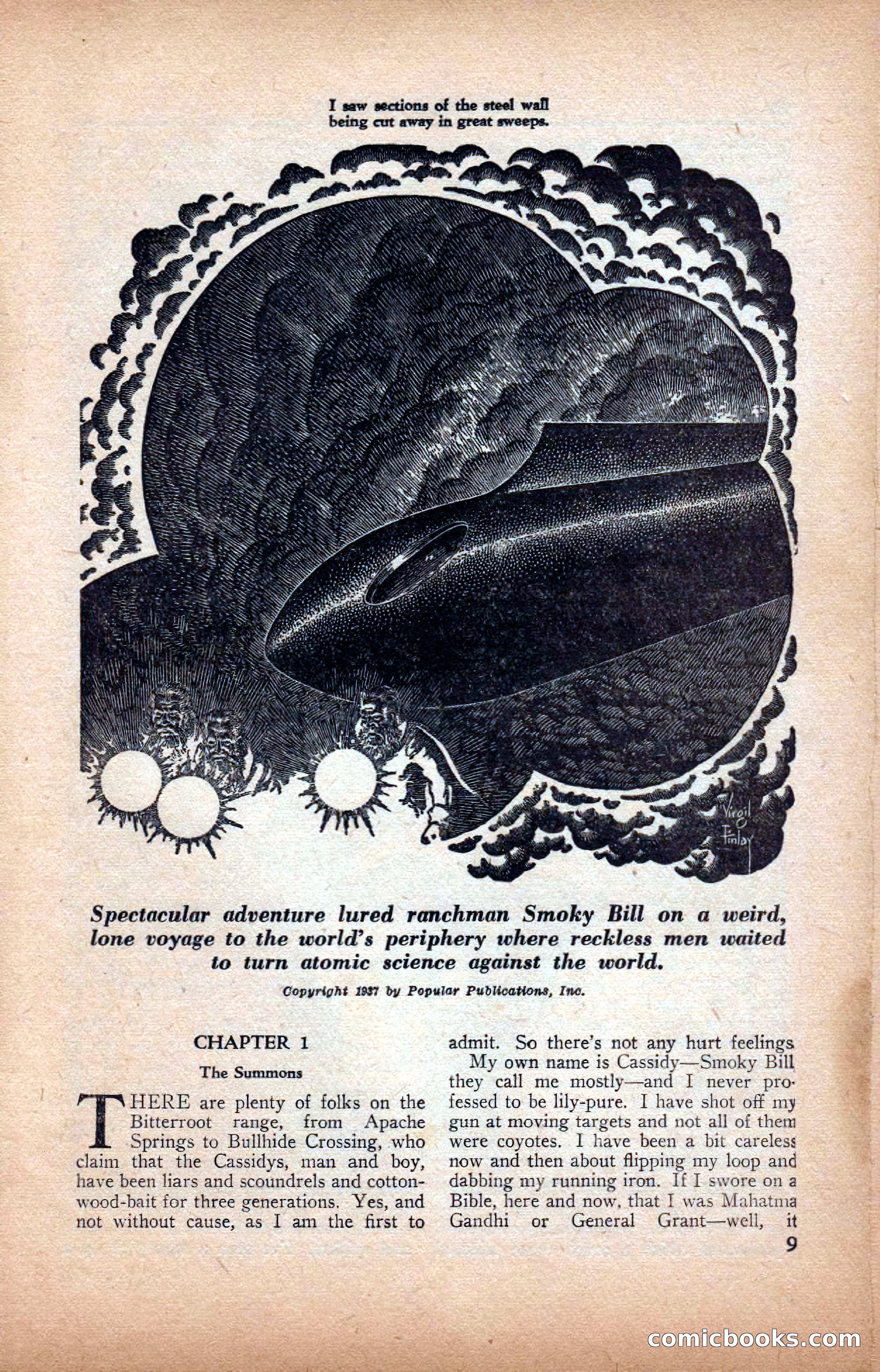 A. Merritt's Fantasy Magazine, February 1950 — page 9 of 133