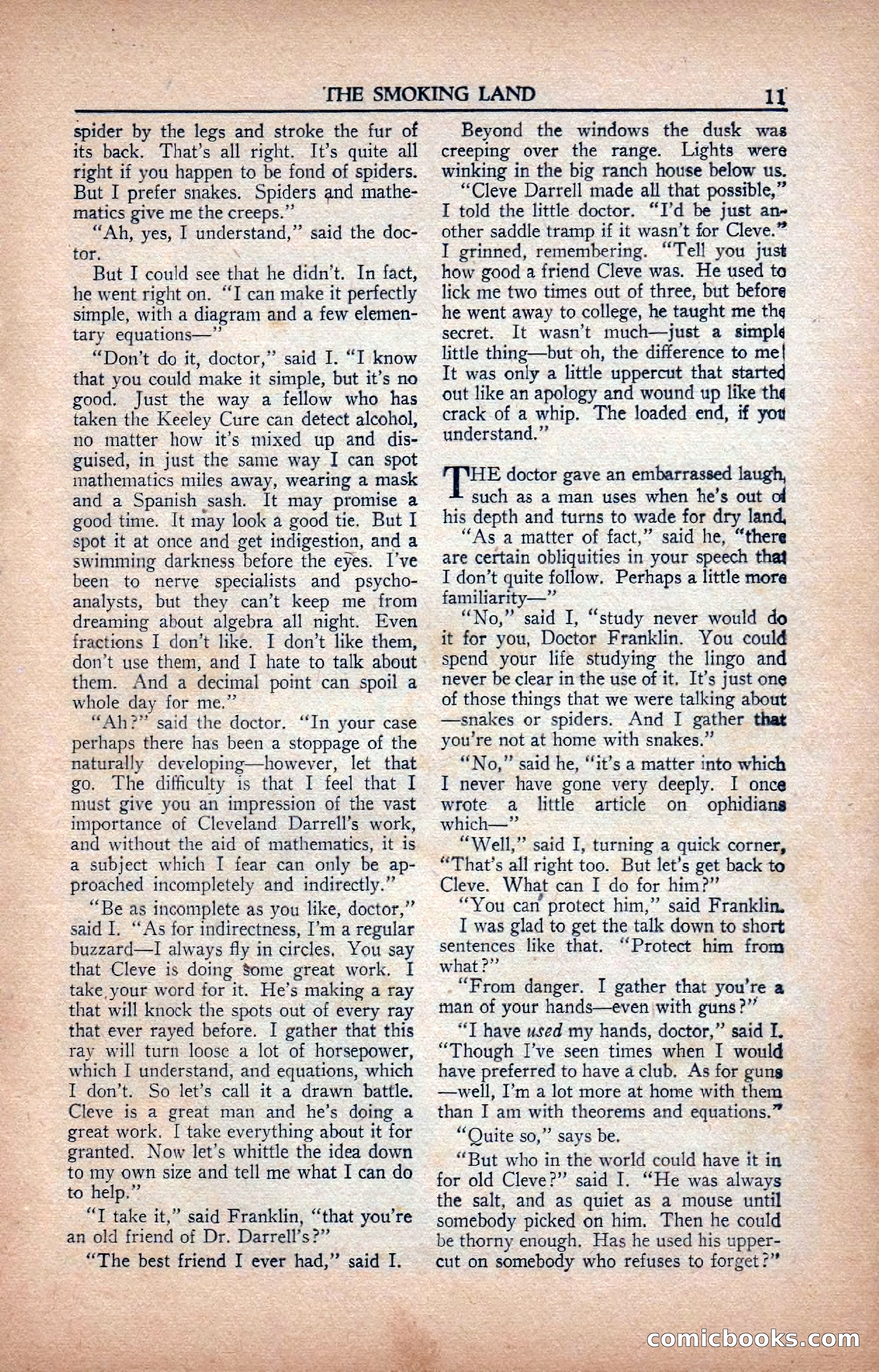A. Merritt's Fantasy Magazine, February 1950 — page 11 of 133