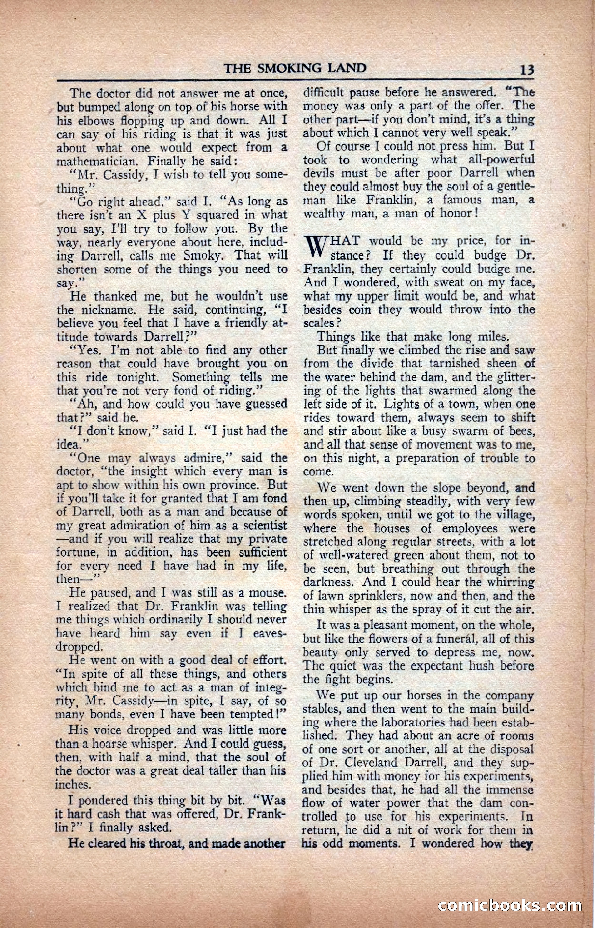 A. Merritt's Fantasy Magazine, February 1950 — page 13 of 133