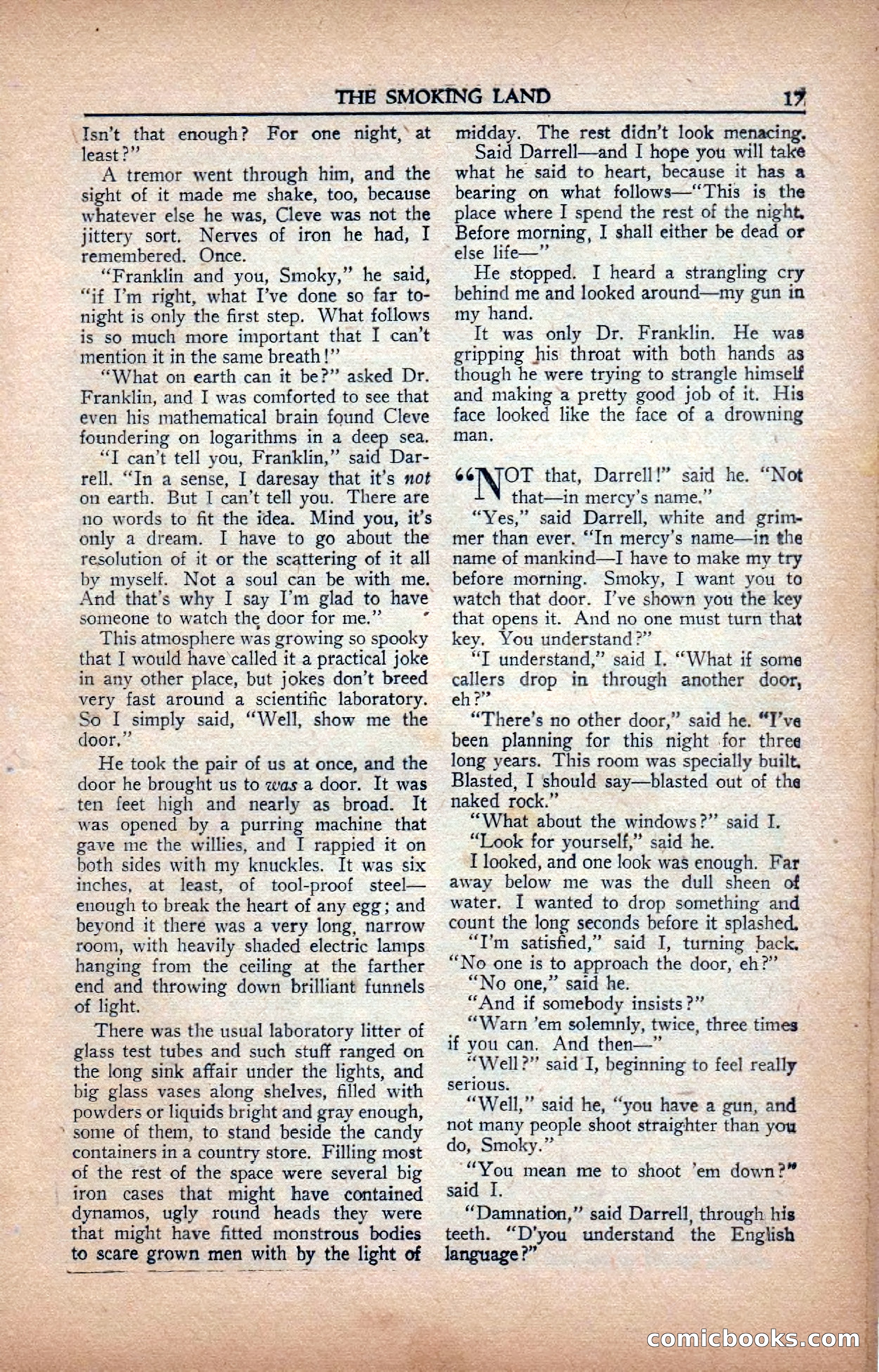 A. Merritt's Fantasy Magazine, February 1950 — page 17 of 133