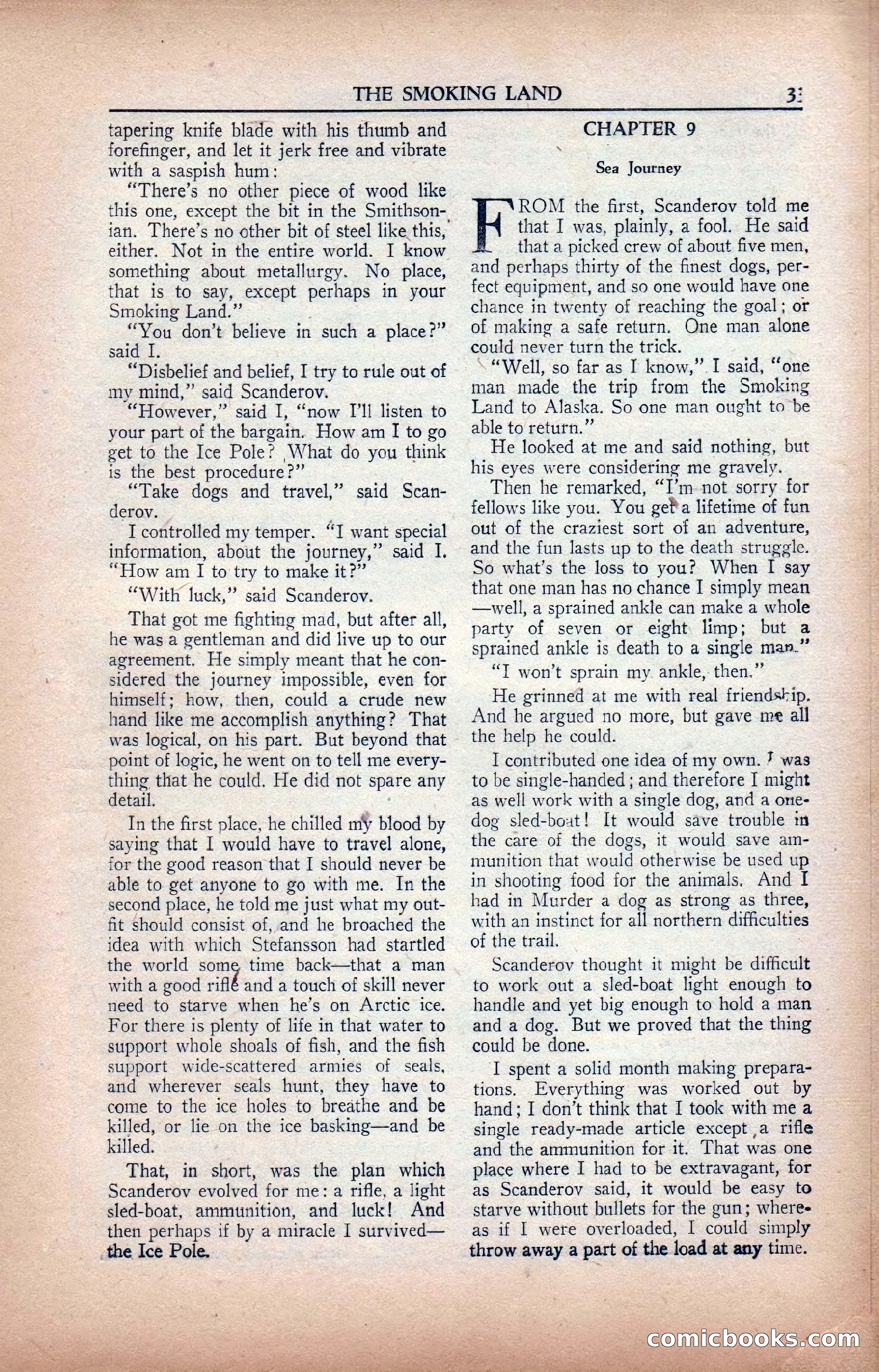 A. Merritt's Fantasy Magazine, February 1950 — page 33 of 133