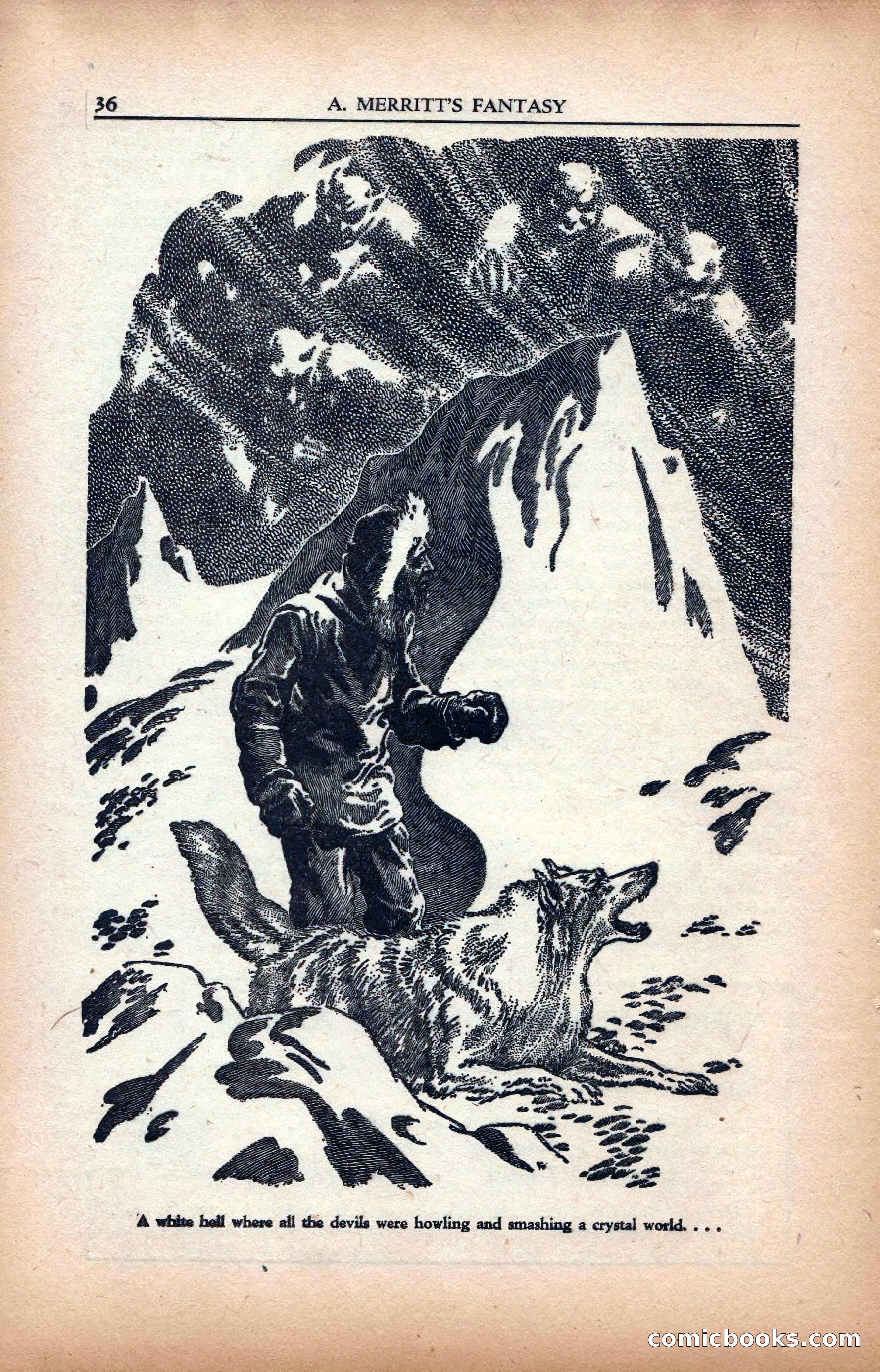 A. Merritt's Fantasy Magazine, February 1950 — page 36 of 133