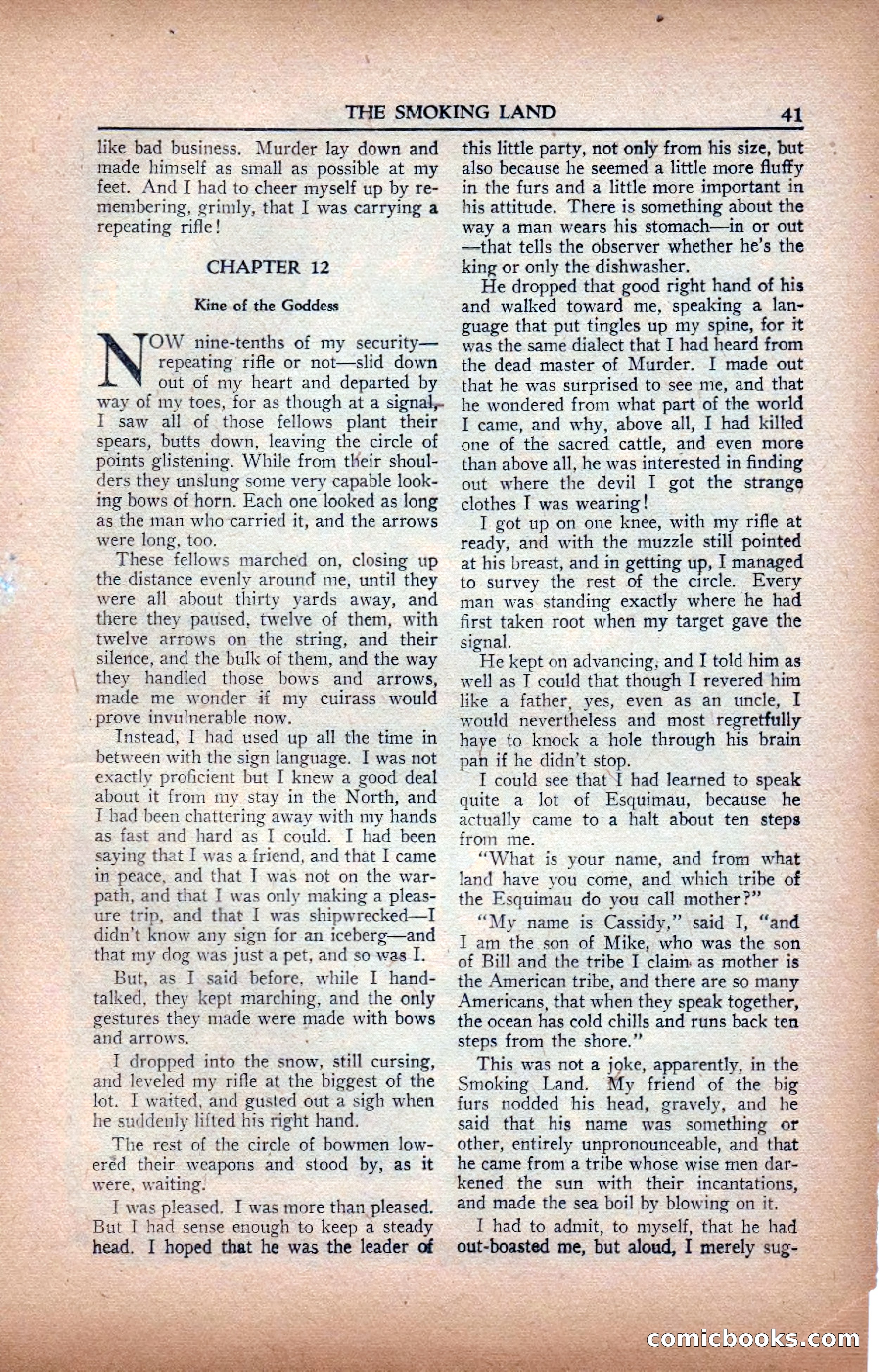 A. Merritt's Fantasy Magazine, February 1950 — page 41 of 133