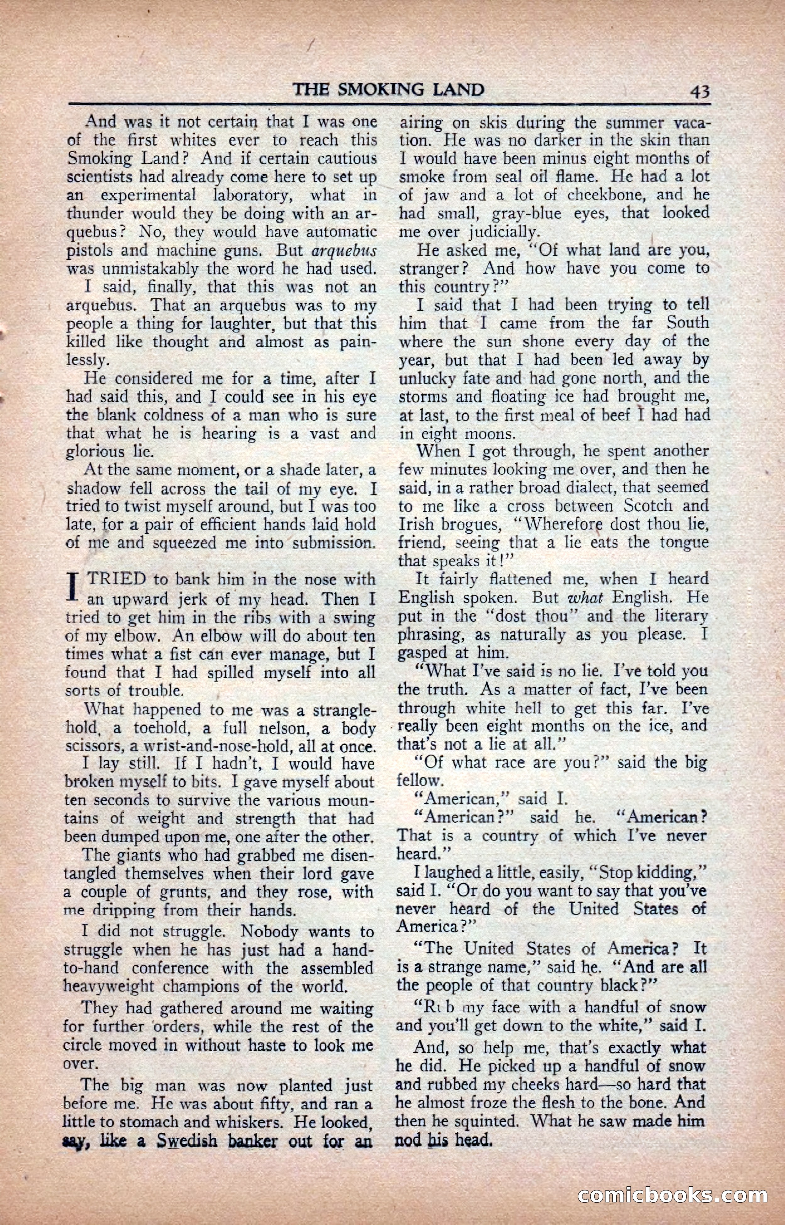 A. Merritt's Fantasy Magazine, February 1950 — page 43 of 133