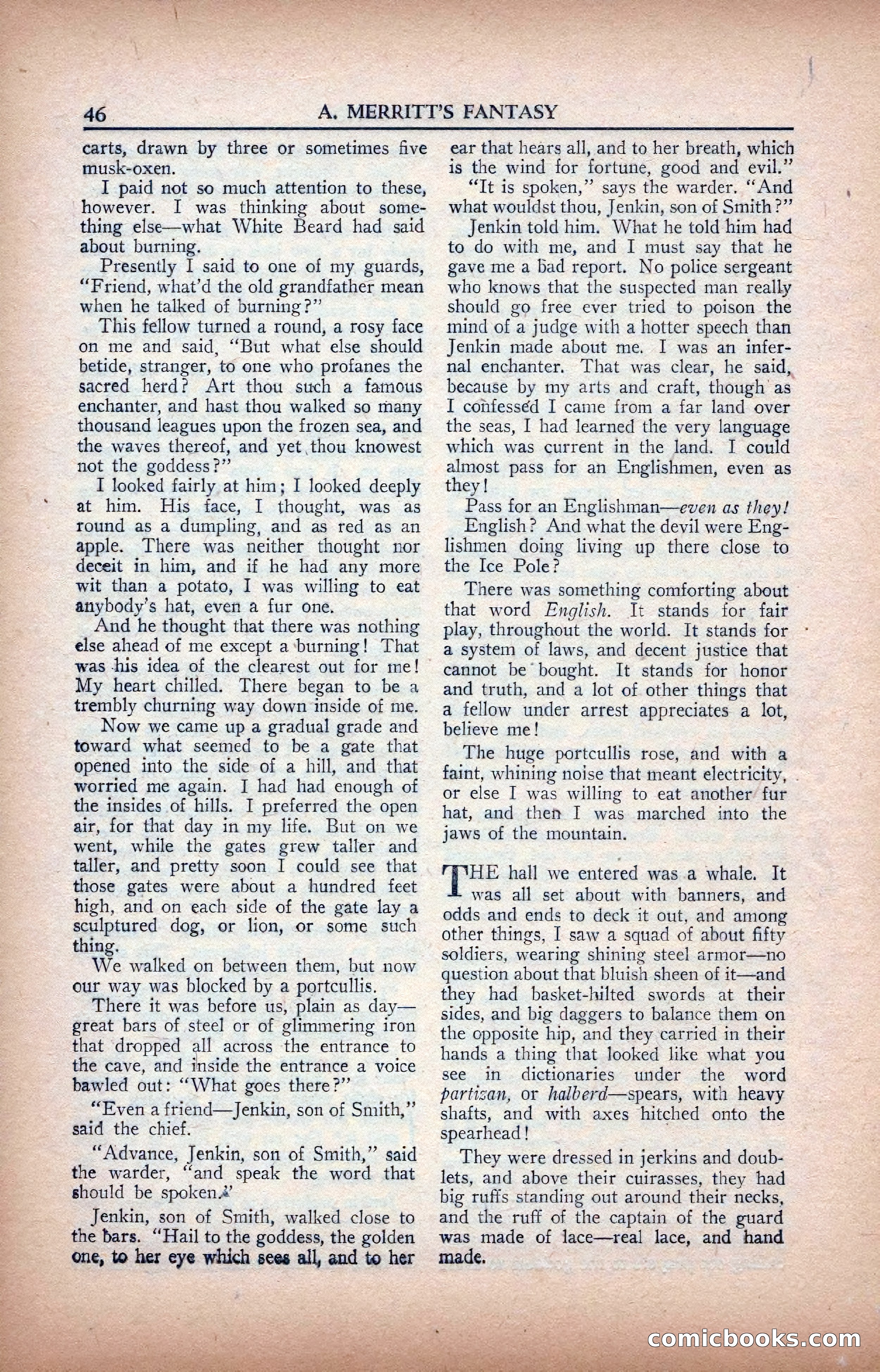 A. Merritt's Fantasy Magazine, February 1950 — page 46 of 133