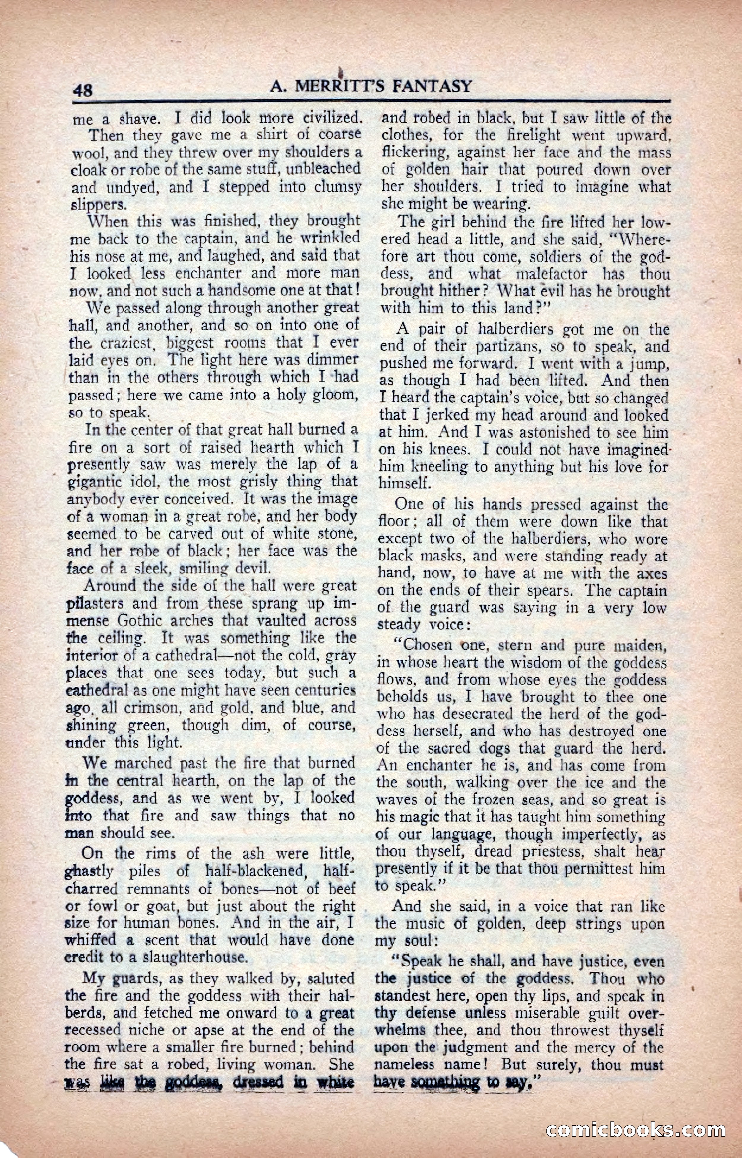 A. Merritt's Fantasy Magazine, February 1950 — page 48 of 133
