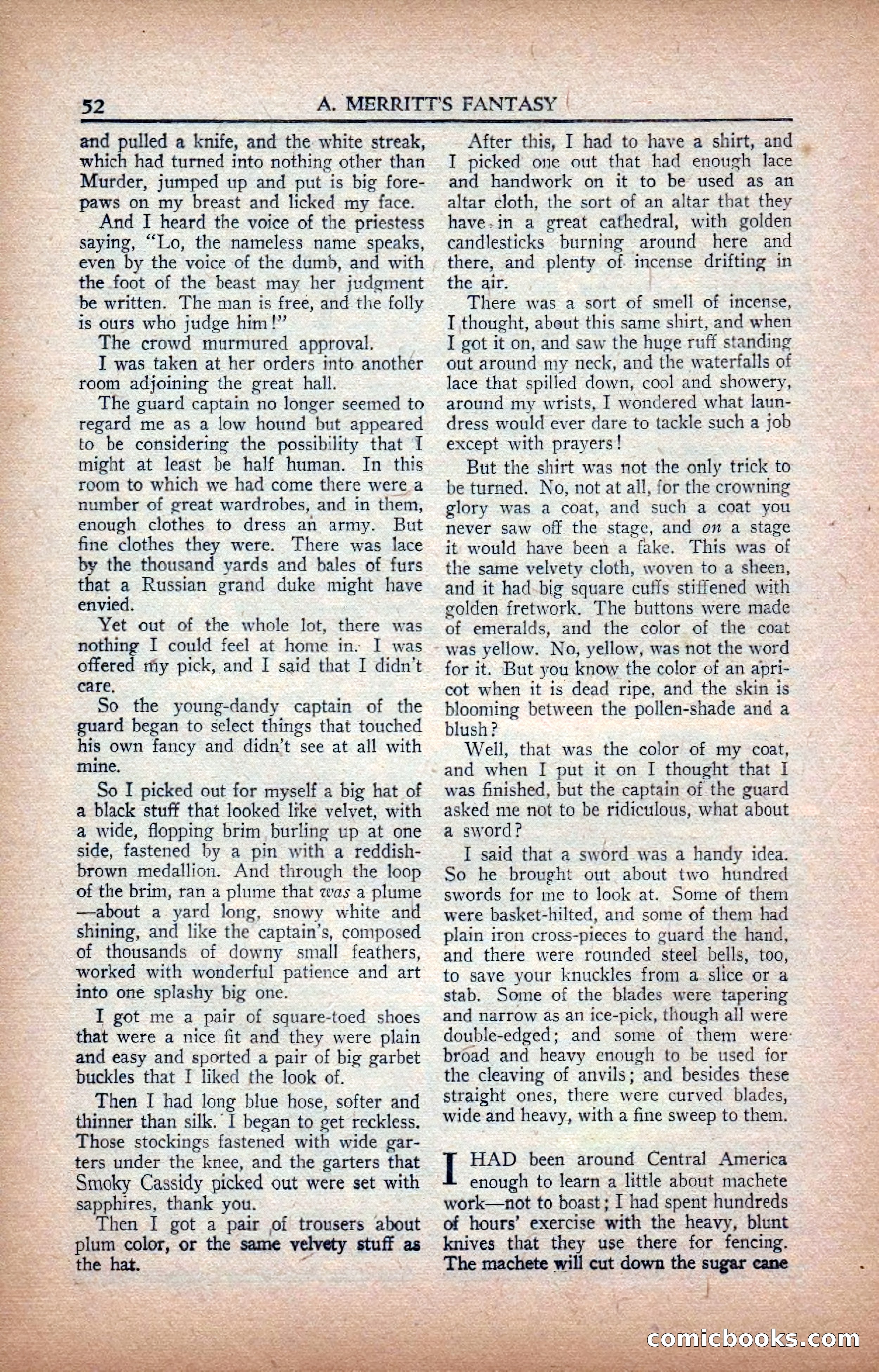 A. Merritt's Fantasy Magazine, February 1950 — page 52 of 133