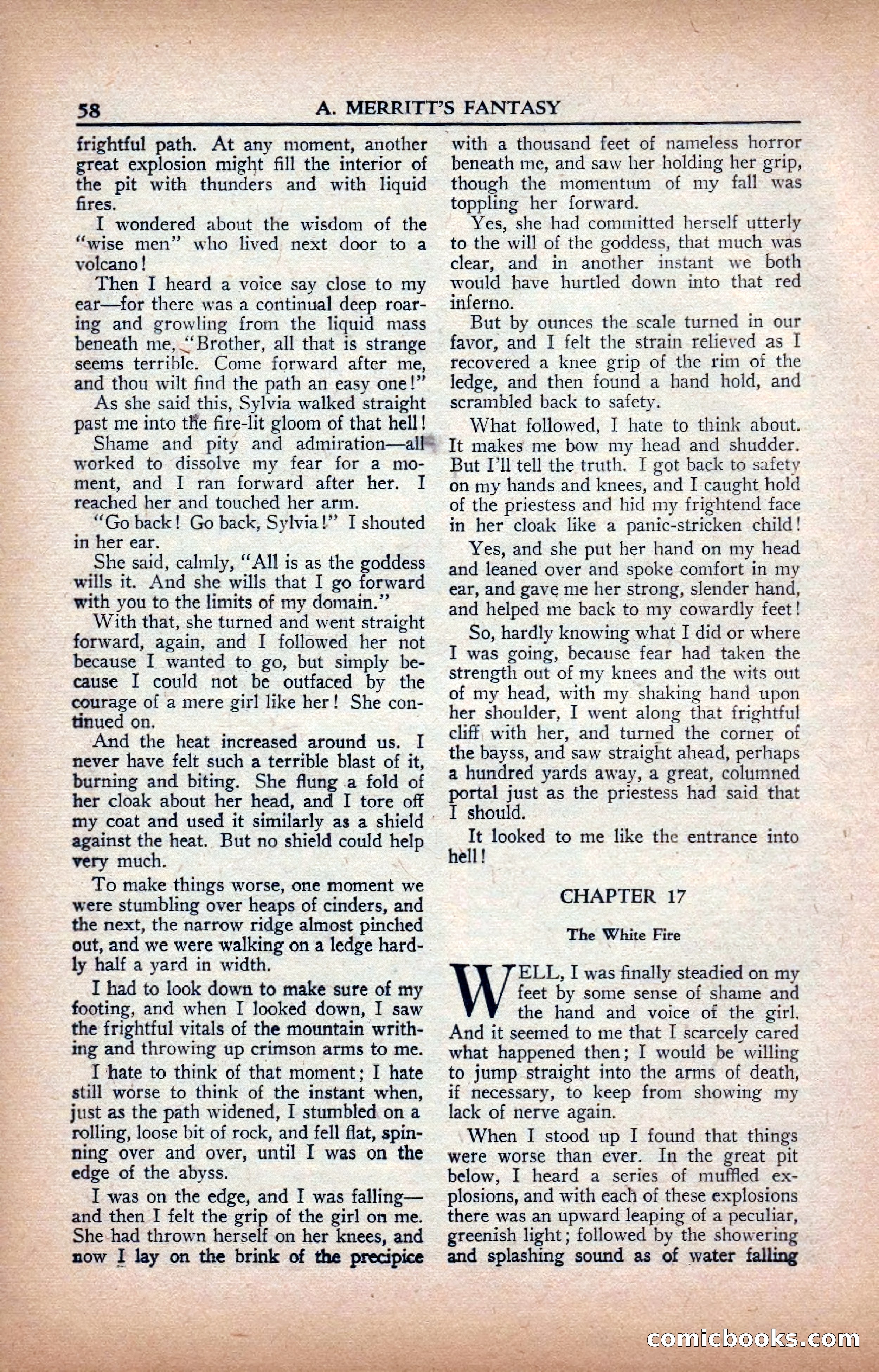 A. Merritt's Fantasy Magazine, February 1950 — page 58 of 133