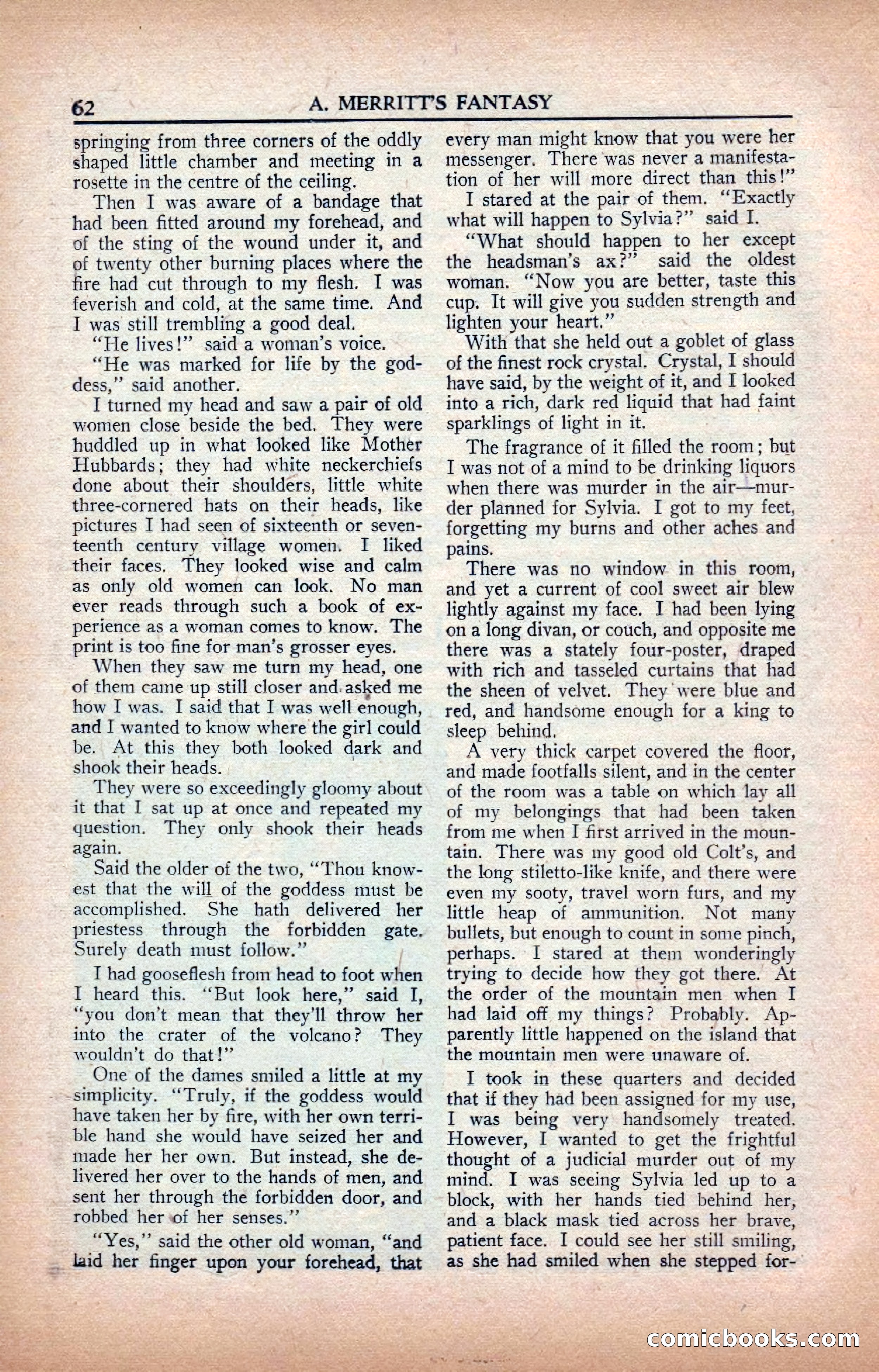 A. Merritt's Fantasy Magazine, February 1950 — page 62 of 133