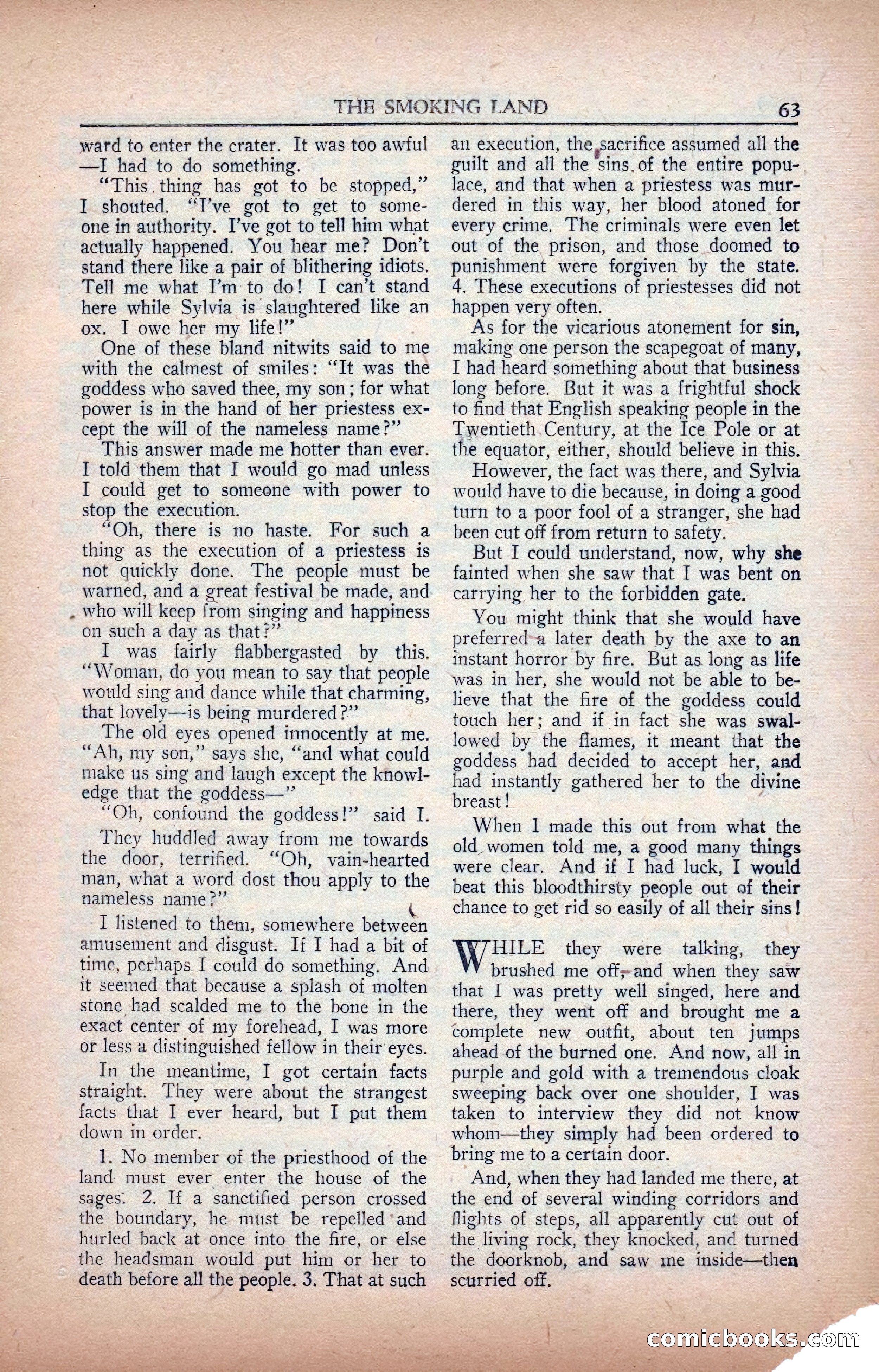 A. Merritt's Fantasy Magazine, February 1950 — page 63 of 133