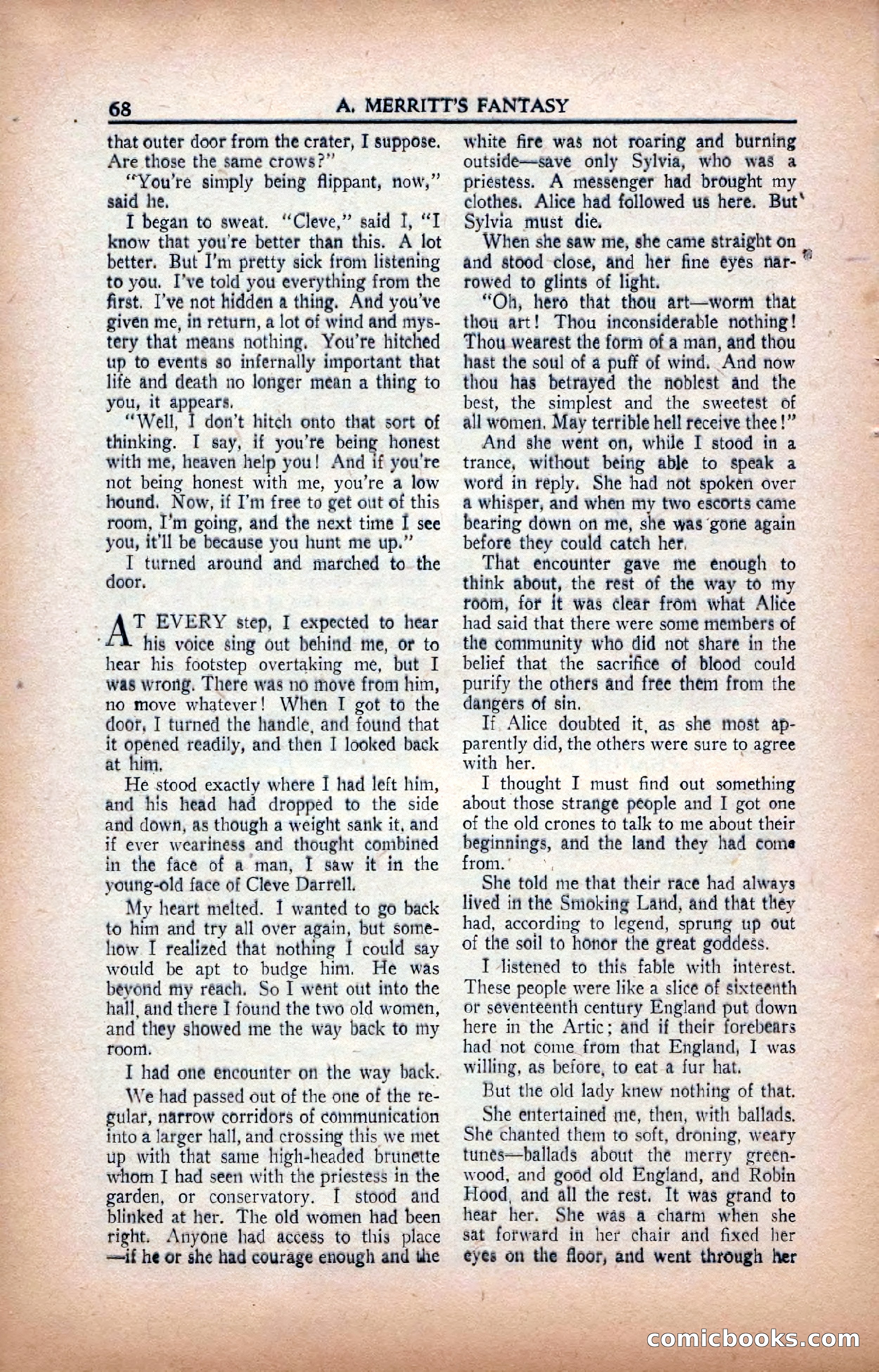 A. Merritt's Fantasy Magazine, February 1950 — page 68 of 133