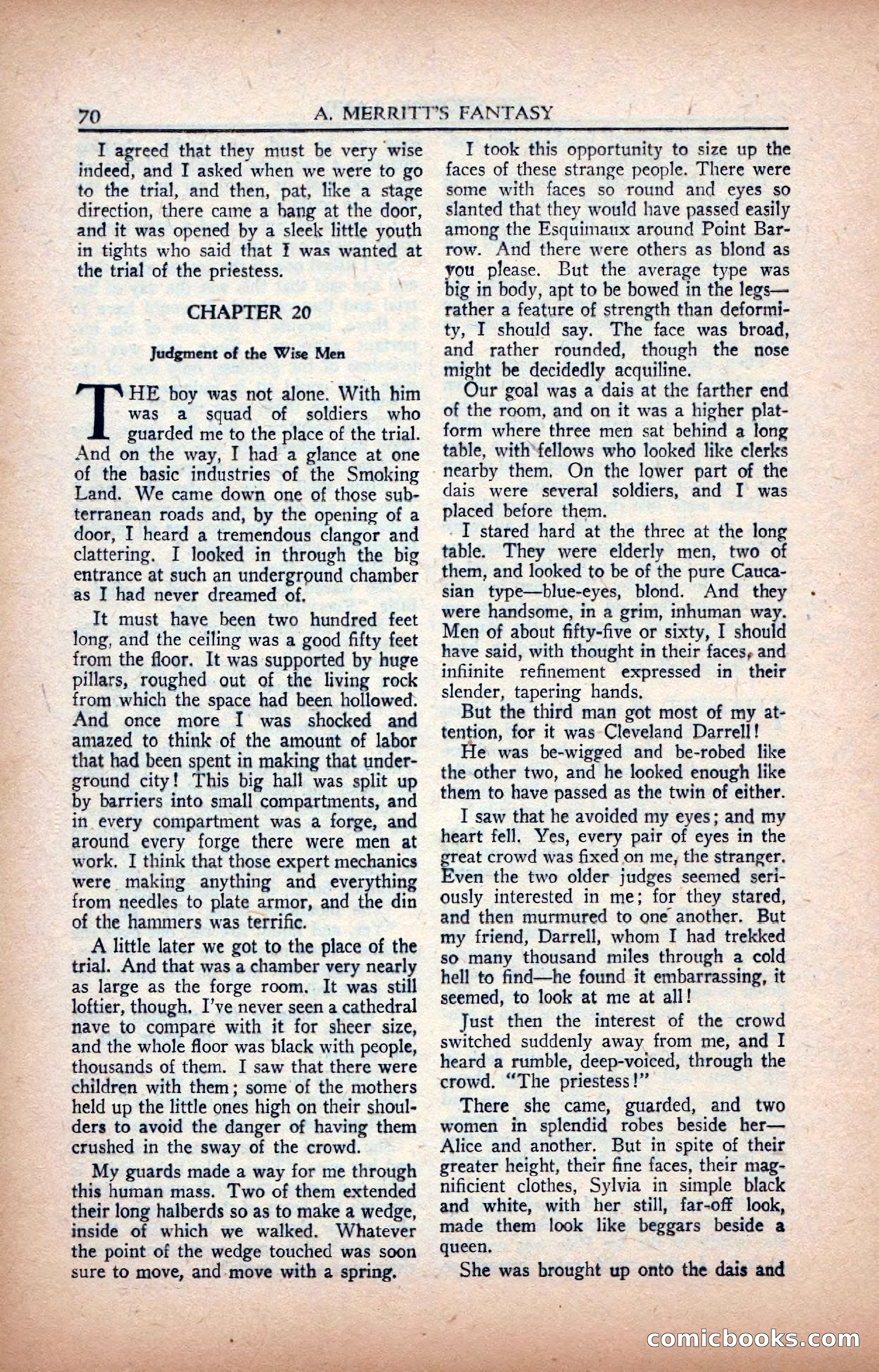 A. Merritt's Fantasy Magazine, February 1950 — page 70 of 133