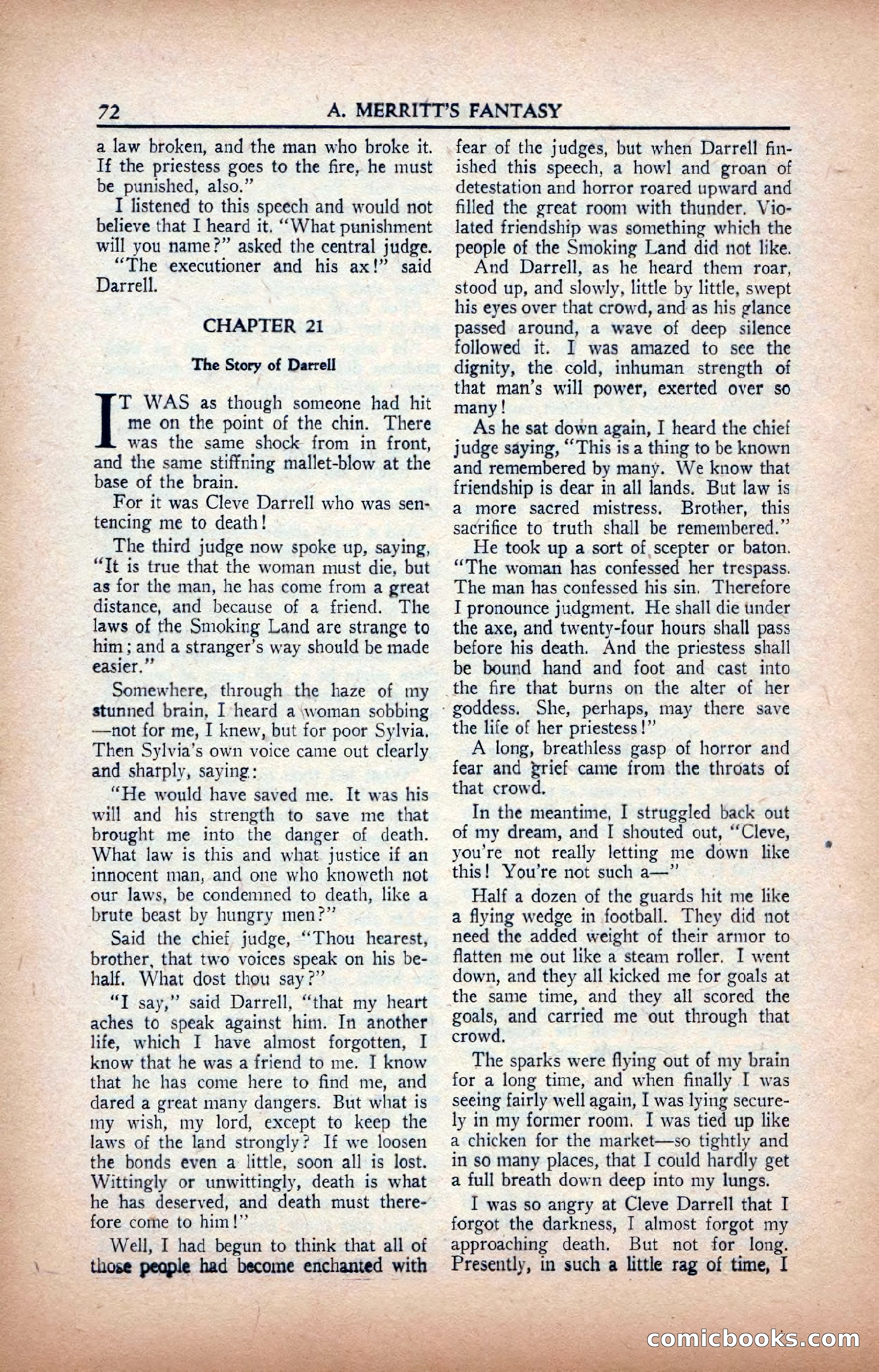 A. Merritt's Fantasy Magazine, February 1950 — page 72 of 133
