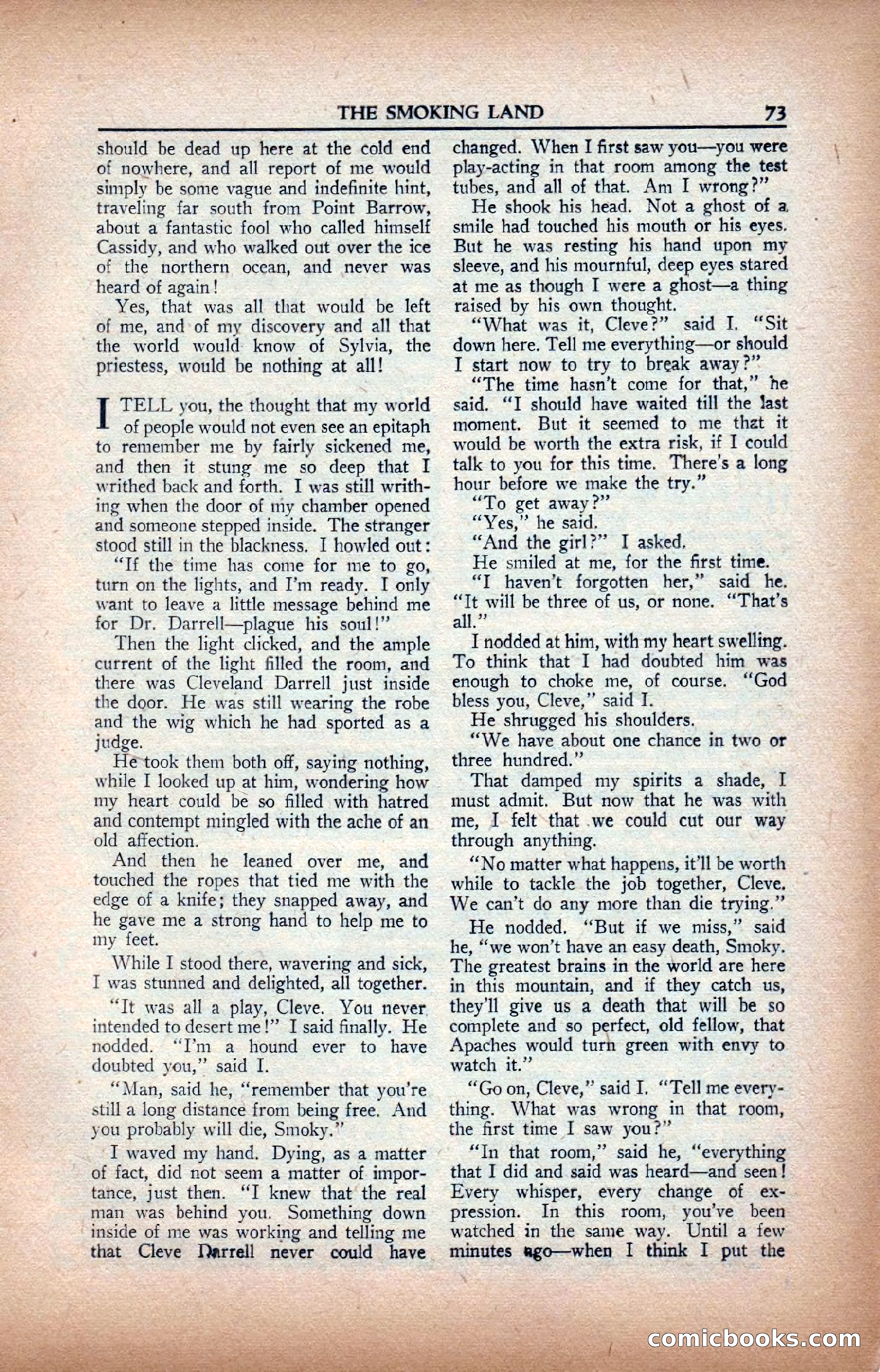 A. Merritt's Fantasy Magazine, February 1950 — page 73 of 133