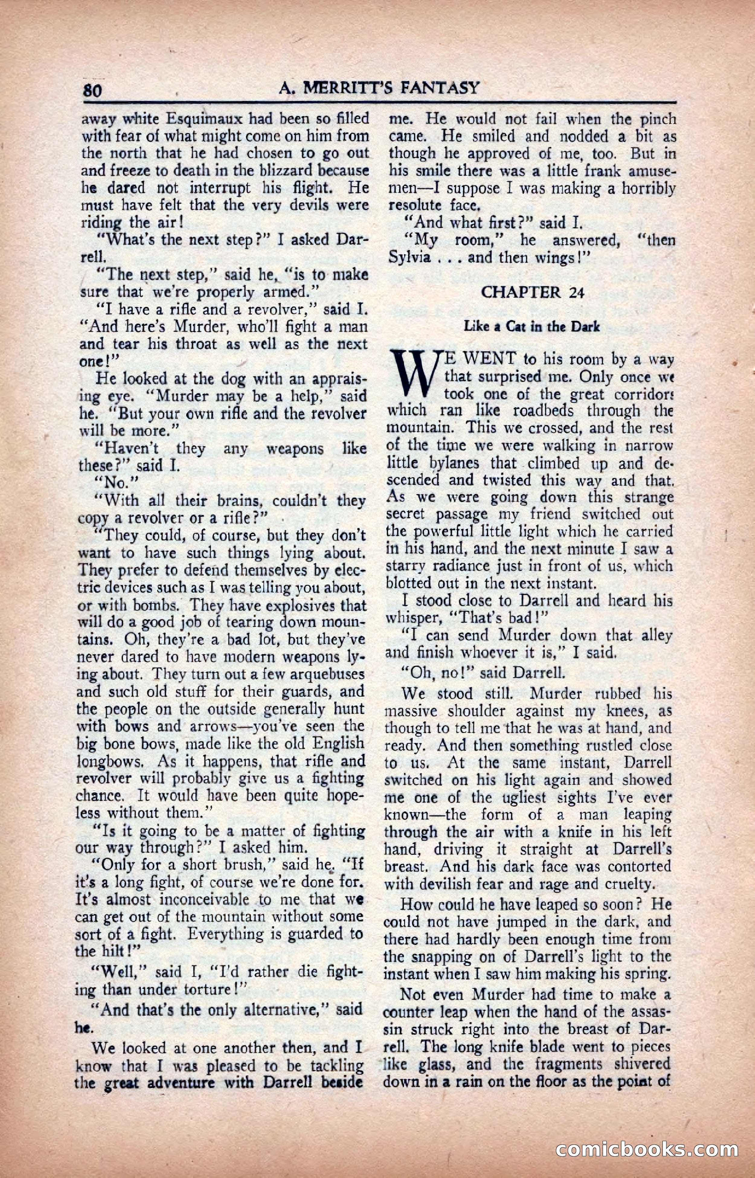 A. Merritt's Fantasy Magazine, February 1950 — page 80 of 133