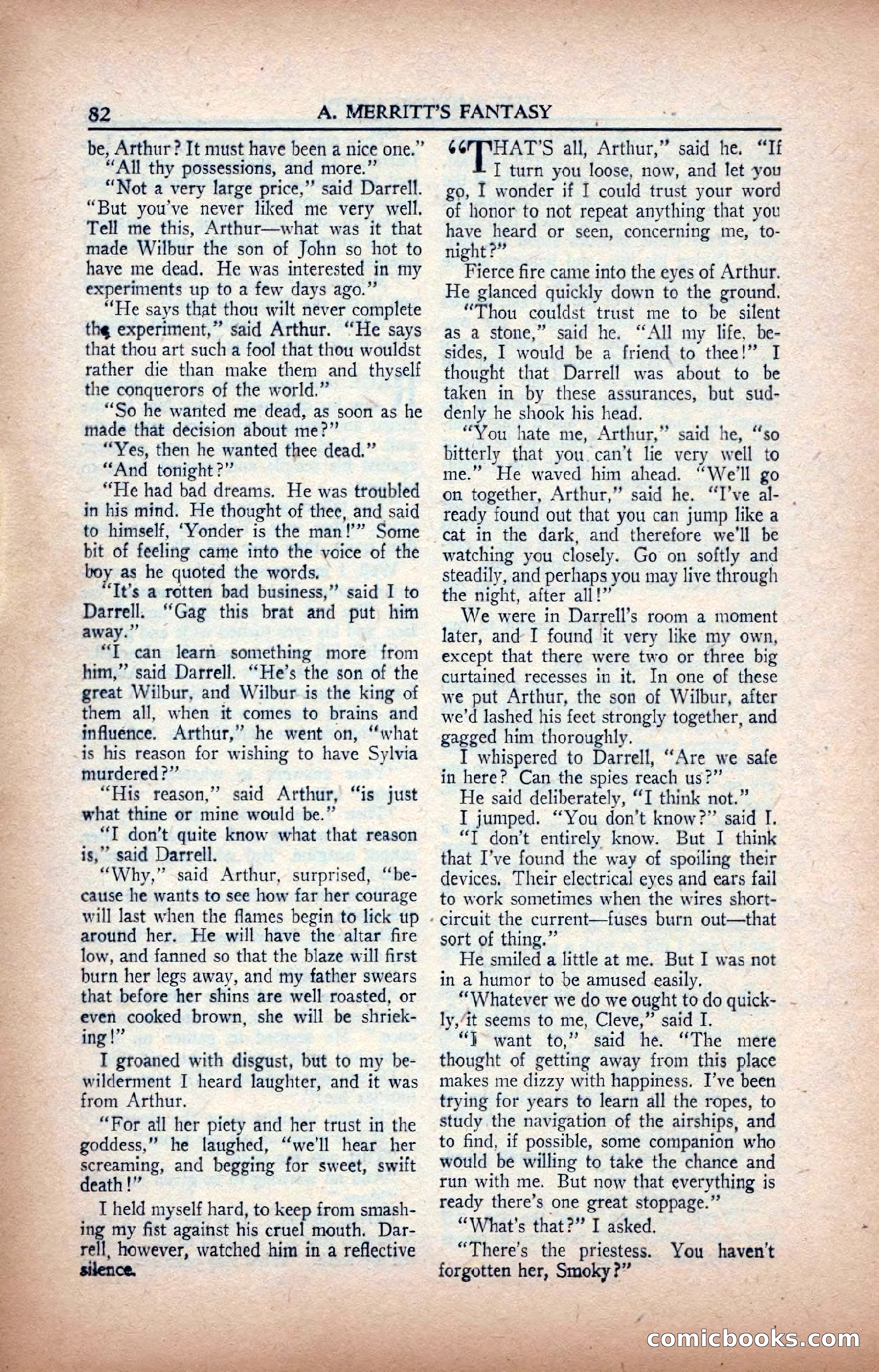 A. Merritt's Fantasy Magazine, February 1950 — page 82 of 133