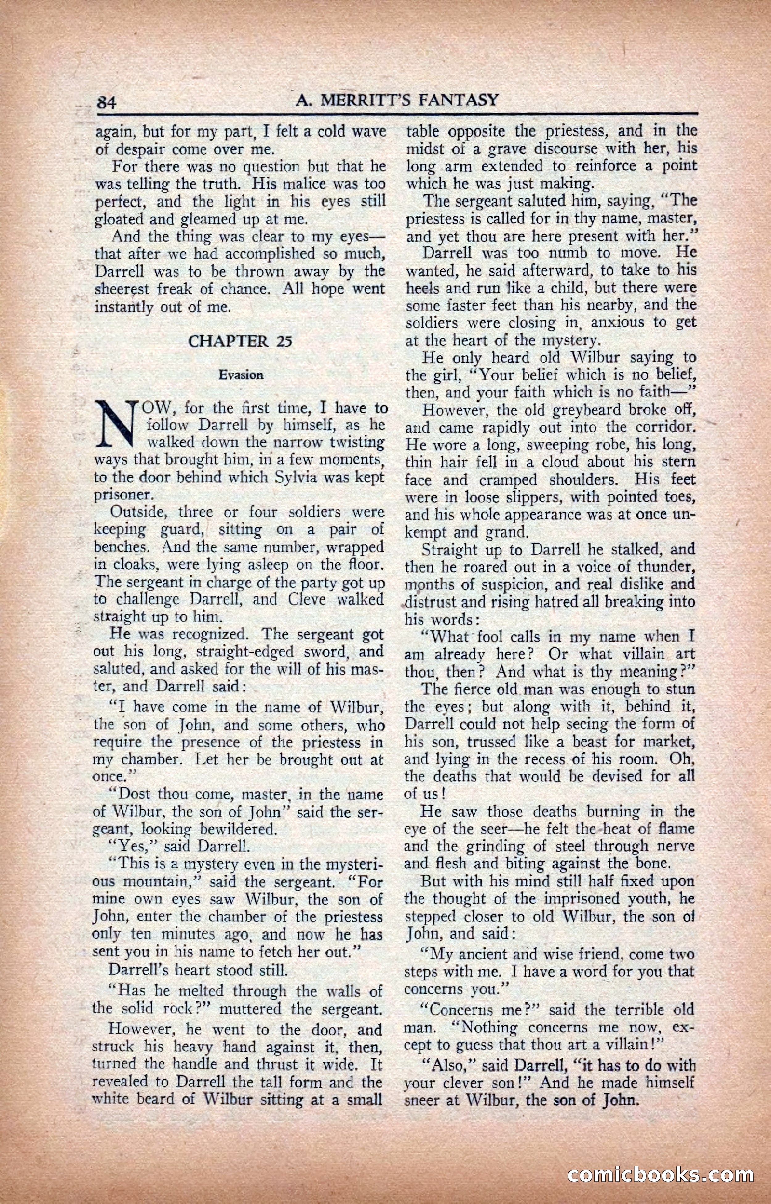 A. Merritt's Fantasy Magazine, February 1950 — page 84 of 133