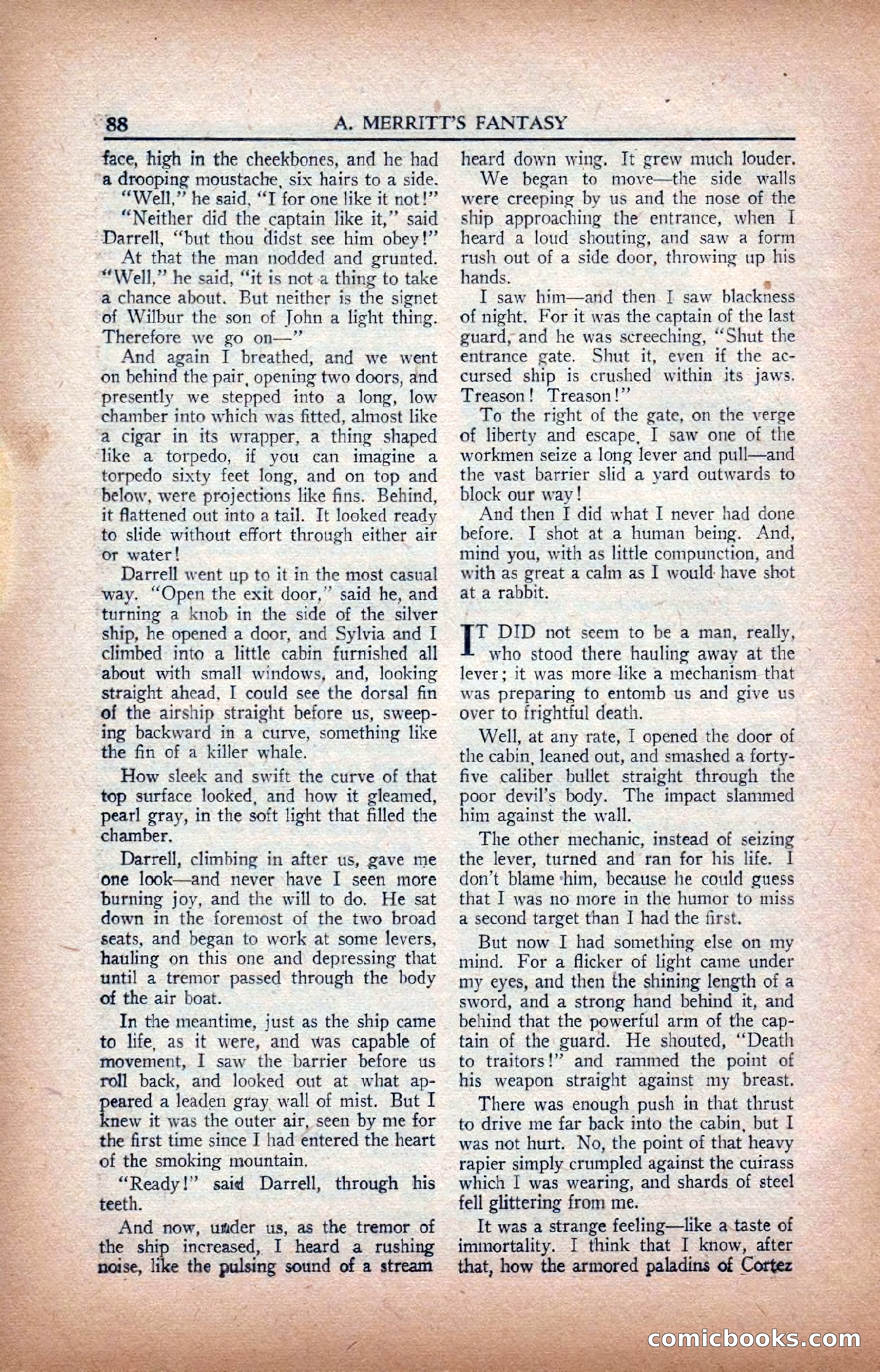 A. Merritt's Fantasy Magazine, February 1950 — page 88 of 133