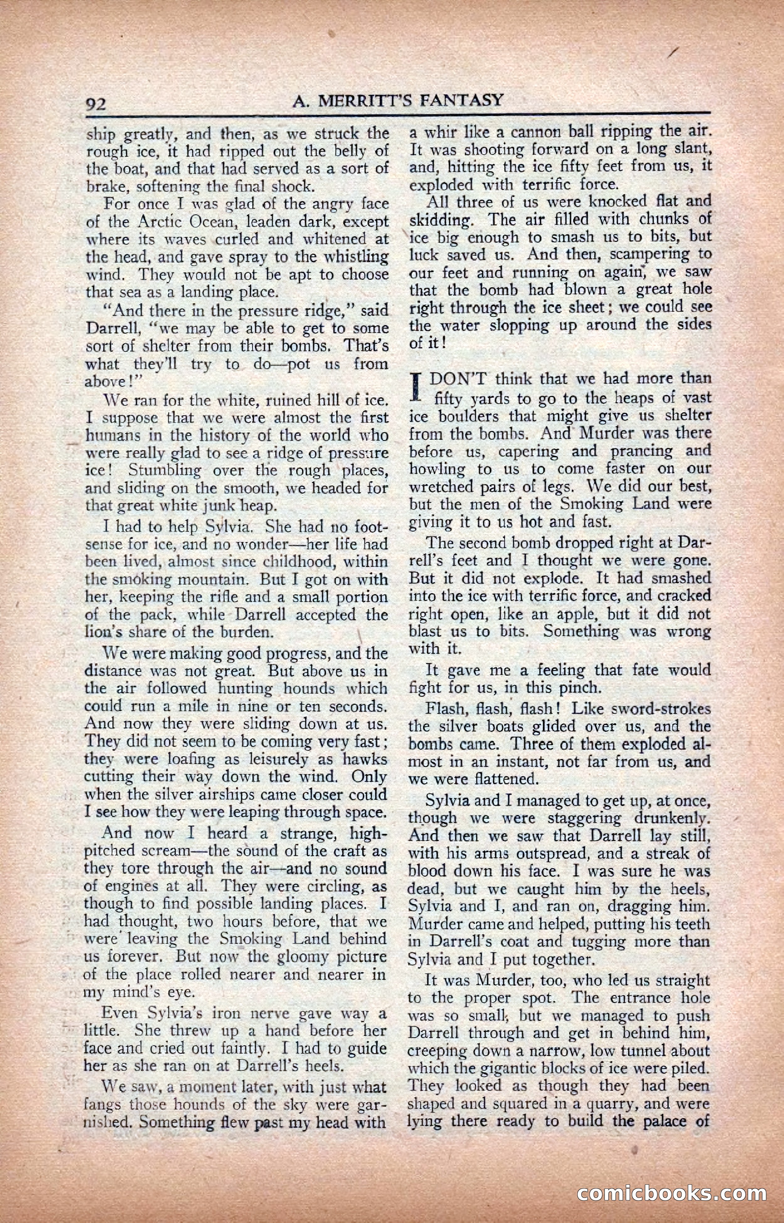 A. Merritt's Fantasy Magazine, February 1950 — page 92 of 133