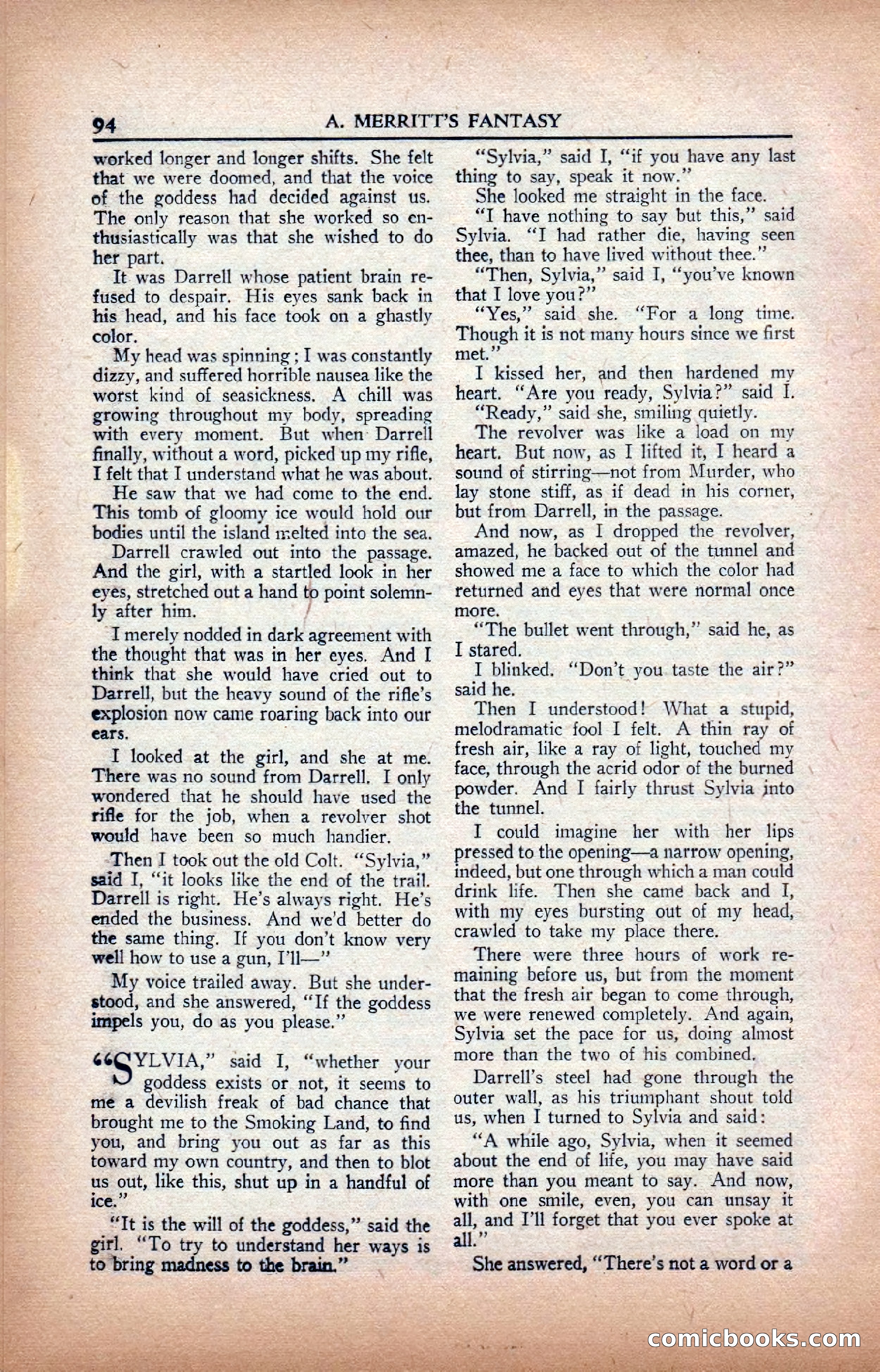 A. Merritt's Fantasy Magazine, February 1950 — page 94 of 133