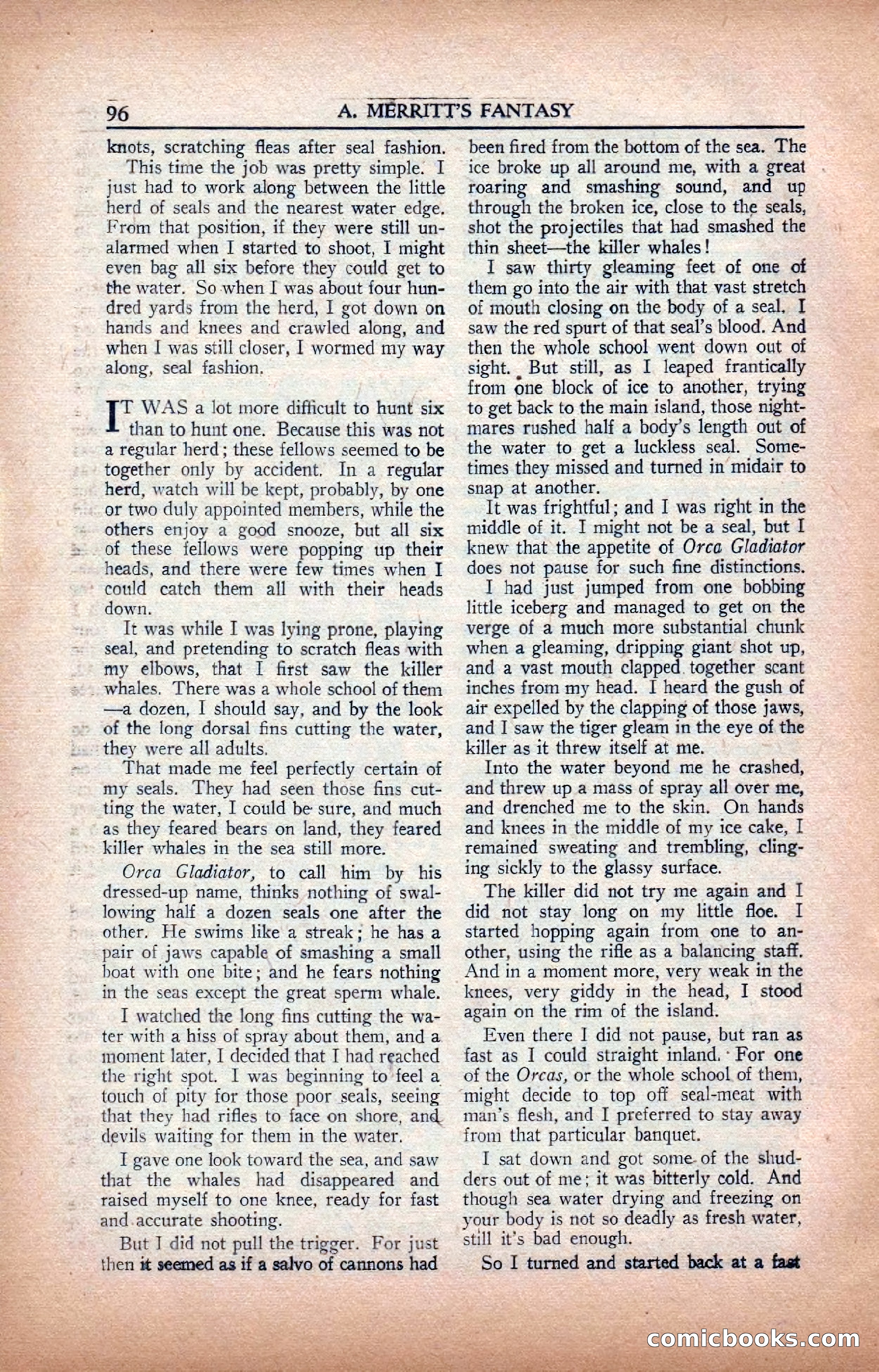 A. Merritt's Fantasy Magazine, February 1950 — page 96 of 133