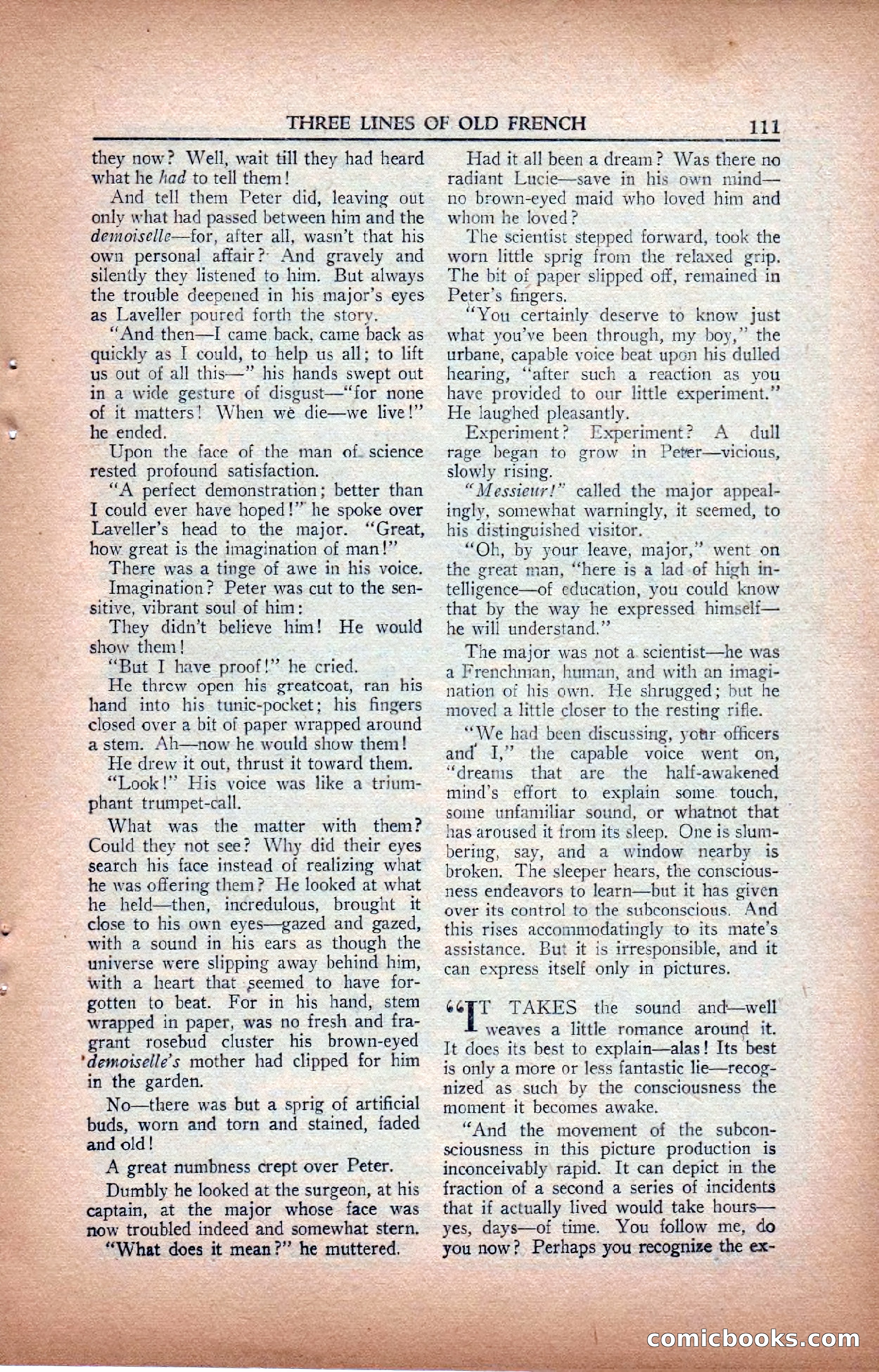 A. Merritt's Fantasy Magazine, February 1950 — page 111 of 133